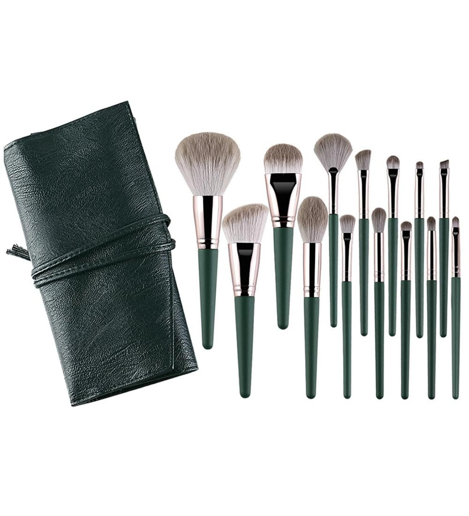 Kochenty 14-Piece Makeup Brushes Set Fluffy Soft Eyeshadow Foundation Brush Blending Beauty Makeup Tool - Buy Online on GoSupps.com