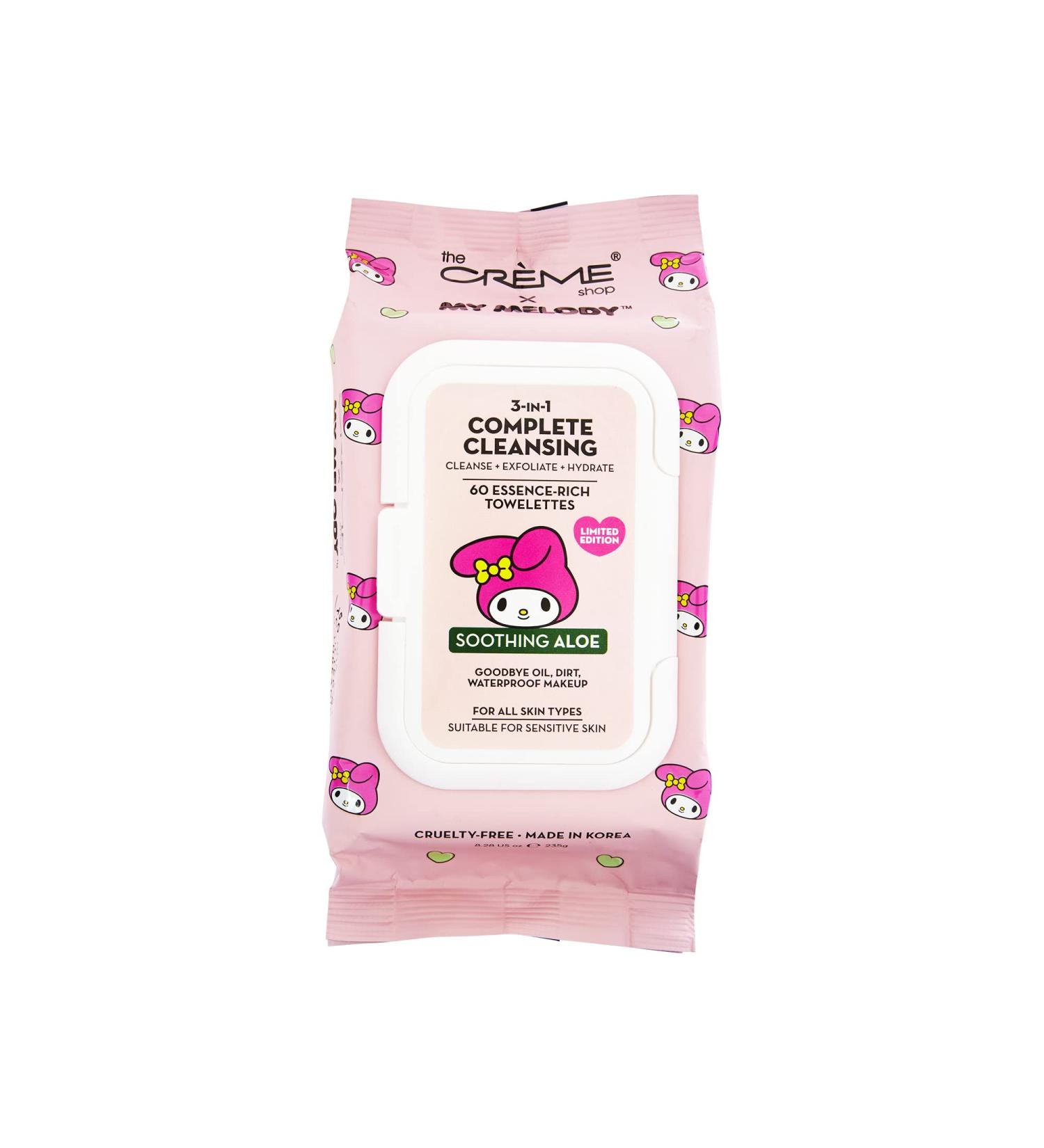 My Melody 3-IN-1 Complete Cleansing Essence-Rich Towelettes - Smoothing Aloe