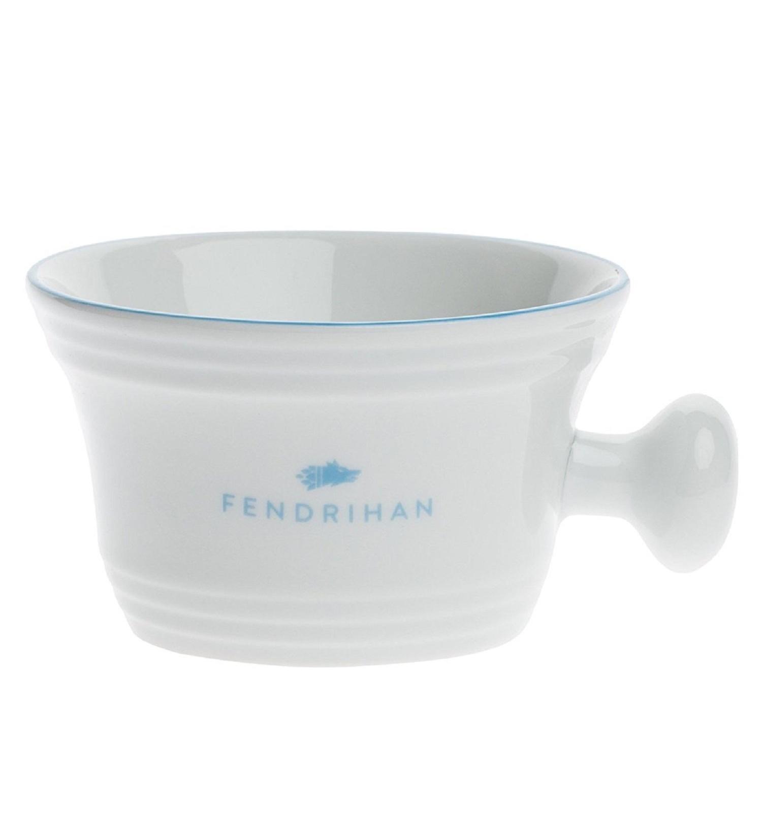 Fendrihan Hand-Painted Porcelain Shaving Mug - Light Blue - Buy Online on GoSupps.com