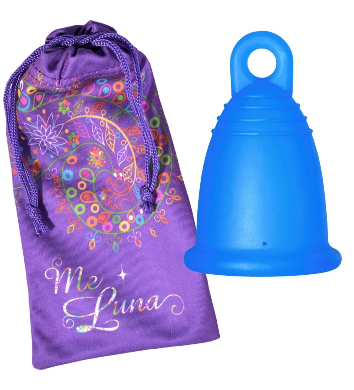 Me Luna Menstrual Cup Classic Ring Blue Size M