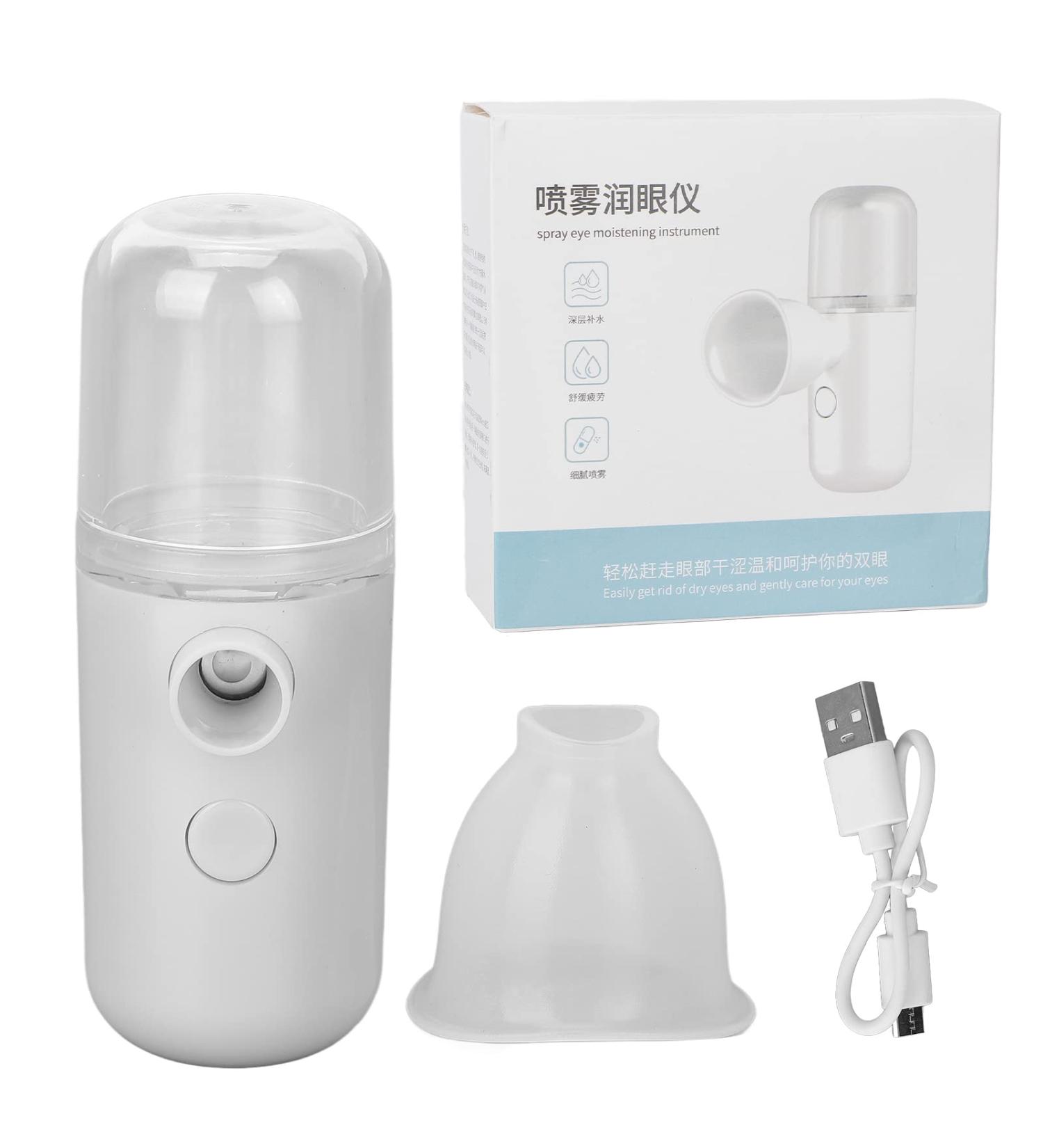 Eye Sprayer Moisturizing Comfortable Care Convenient Practical Compact Portable USB Charging Beauty Tools for Women (White) - Buy Online on GoSupps.com