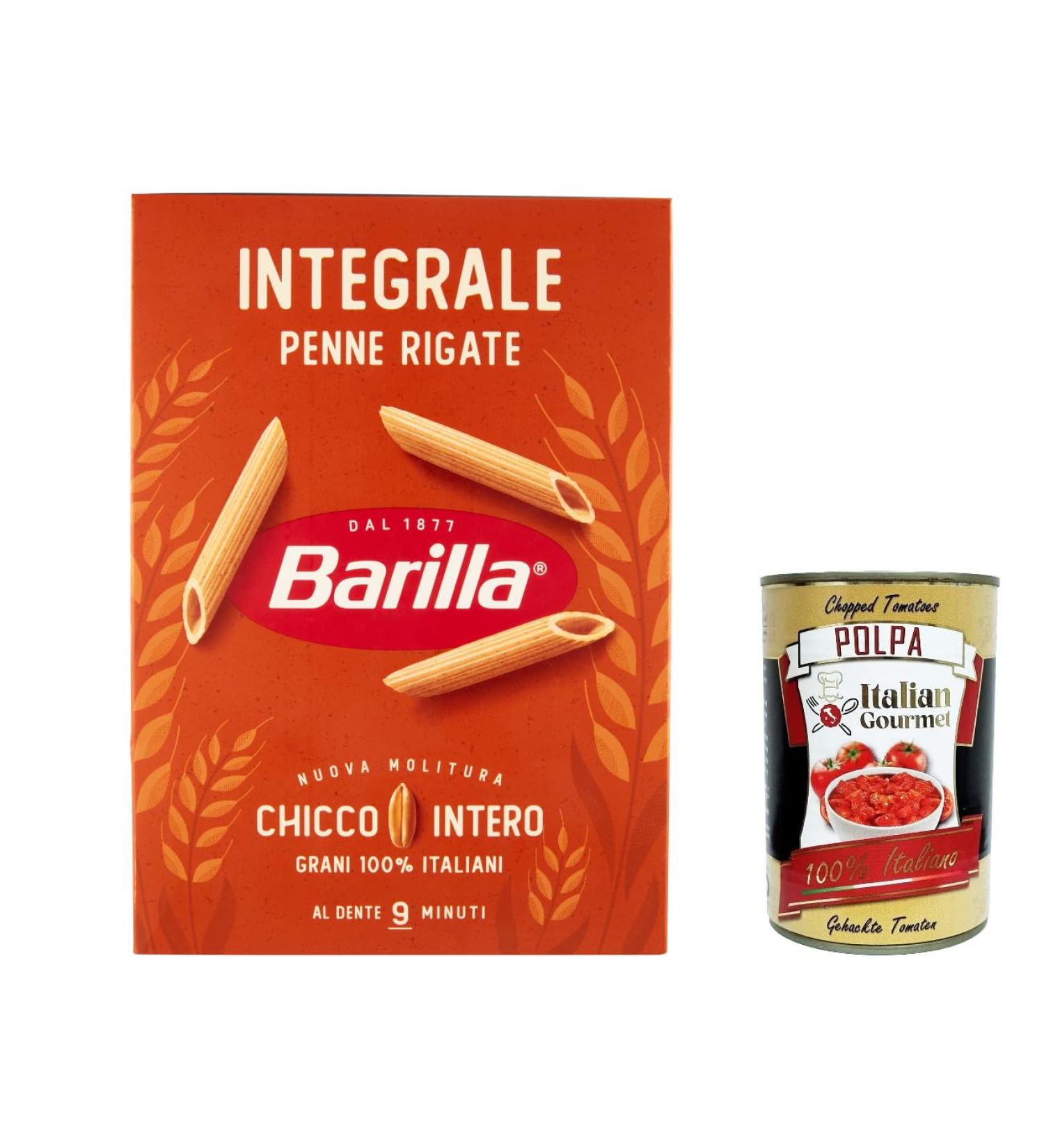  Italian Gourmet E.R. 5 x Barilla Penne Rigate Whole Wheat Italian Noodles 500g Gourmet Italian Pulp 400g - Buy Online on GoSupps.com