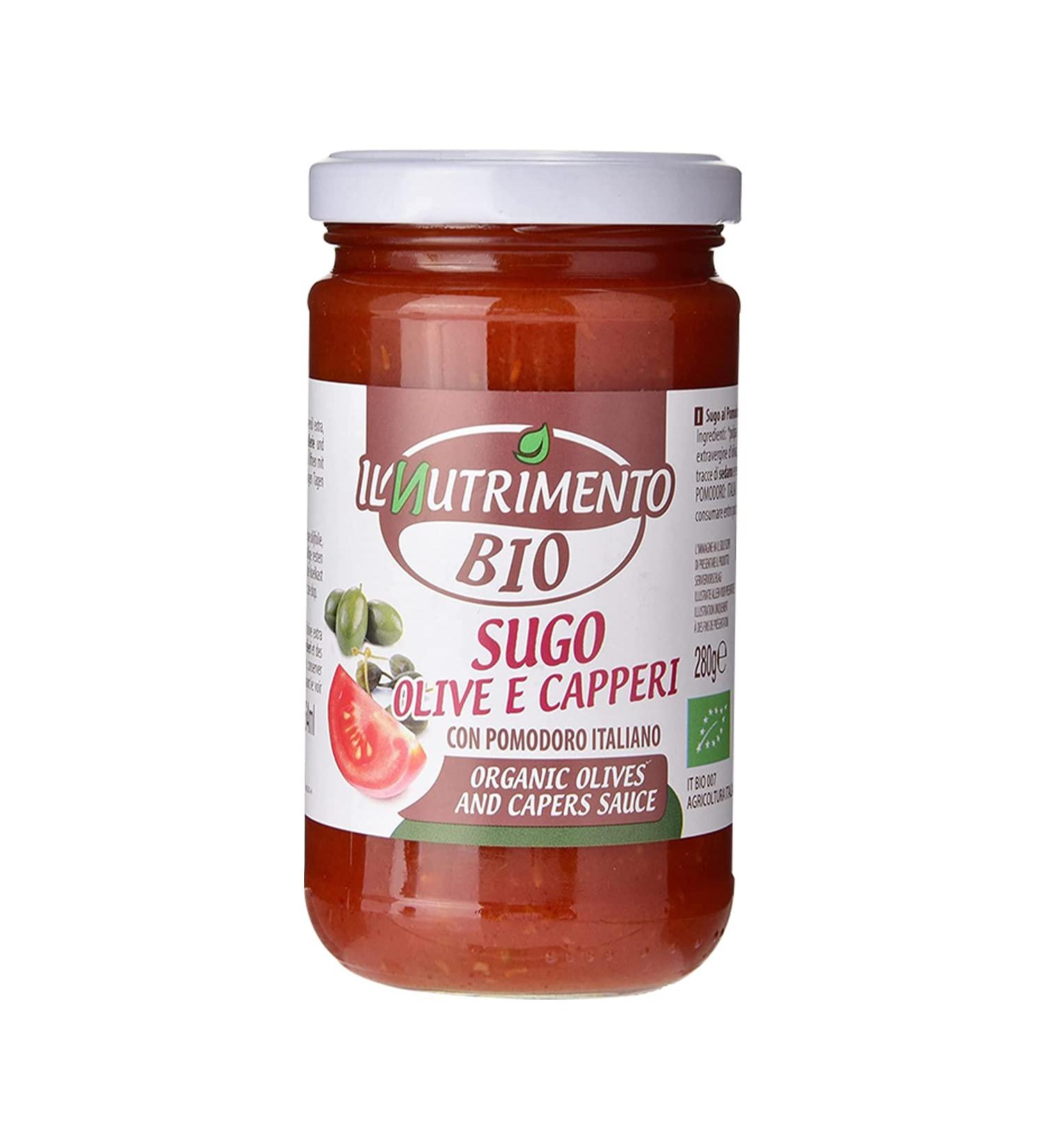Probios Tomato Sauce with Olives and Capers Vegan 280g - Buy Online on GoSupps.com