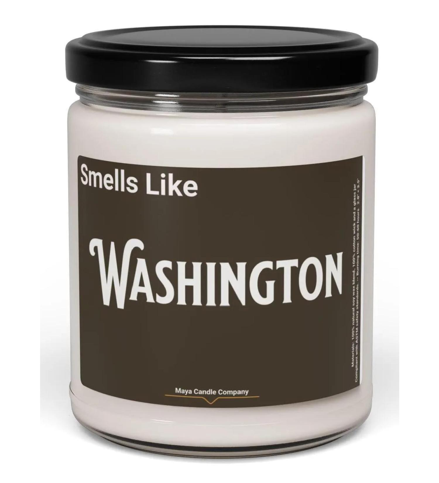 Natural Scented Soy Candle (9oz) - Washington Fragrance (Atlantis Whisper) | Eco-Friendly & Long-Lasting Aroma - Buy Online on GoSupps.com