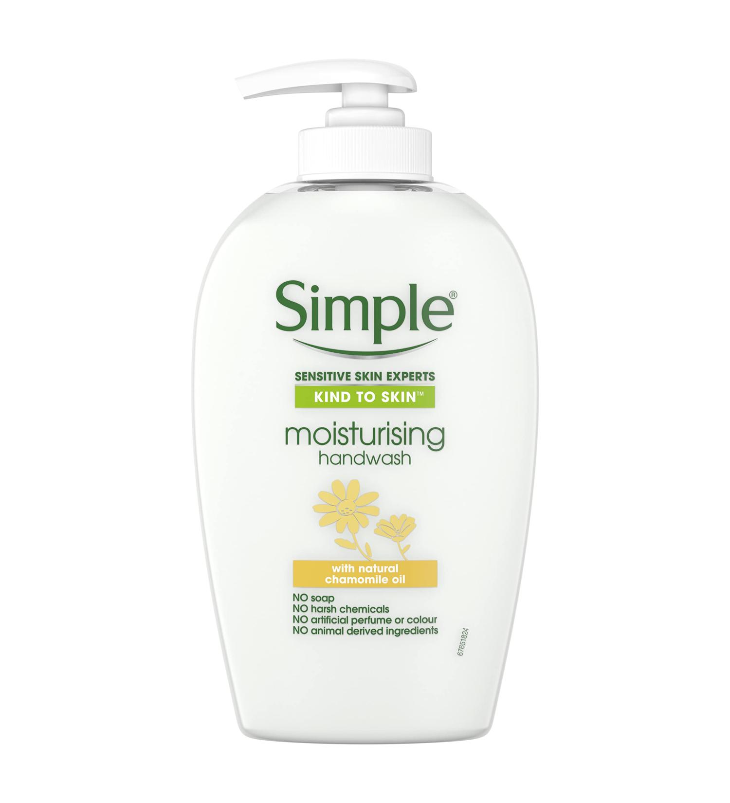 Simple Kind to Skin Moisturising Handwash 250ml - Gentle Hydration for All Skin Types | International Shipping Available - Buy Online on GoSupps.com