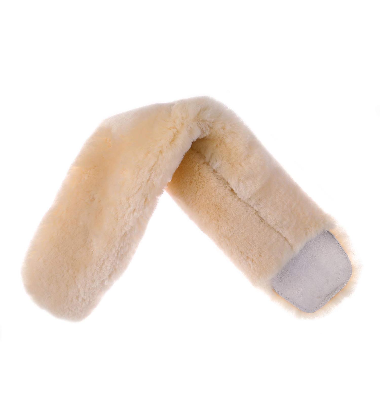 Merauno Real Lambskin Gurtschoner Bauch Belts - Premium Real Fur Saddle Belt Cover (60x12cm) - Ideal for Western Dressage and Comfort - Buy Online on GoSupps.com