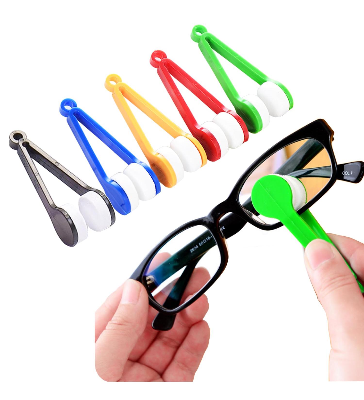 20-Piece Mini Ultrafine Fiber Glasses Lens Cleaner & Soft Brush Set | Perfect Glasses Cleaning Tool & Clip for Streak-Free Lenses - Buy Online on GoSupps.com