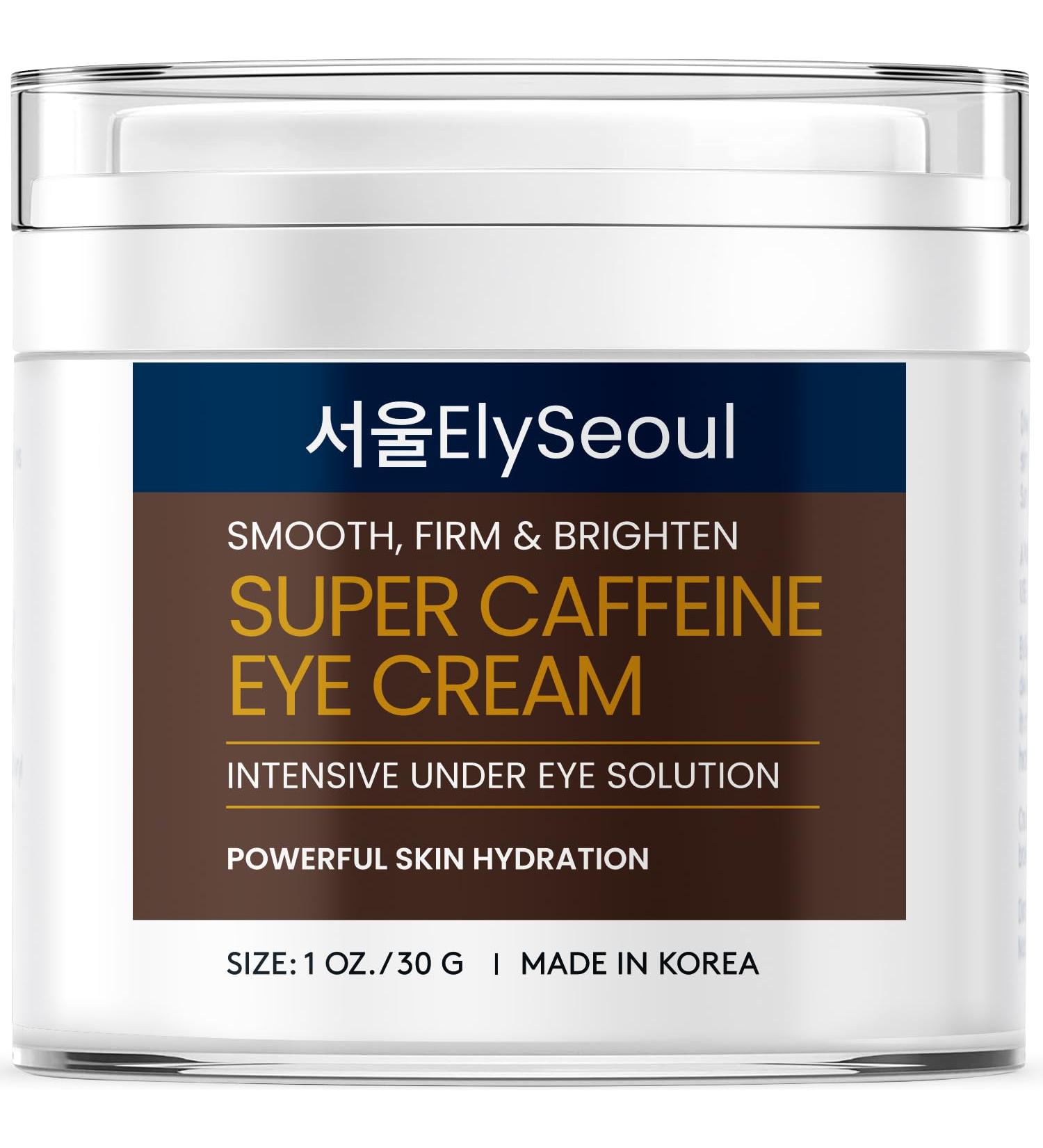 Super Caffeine Eye Cream - Anti-Aging Under Eye Treatment for Dark Circles & Wrinkles - Korean Skin Care with Collagen & Retinol - 1 OZ - Buy Online on GoSupps.com