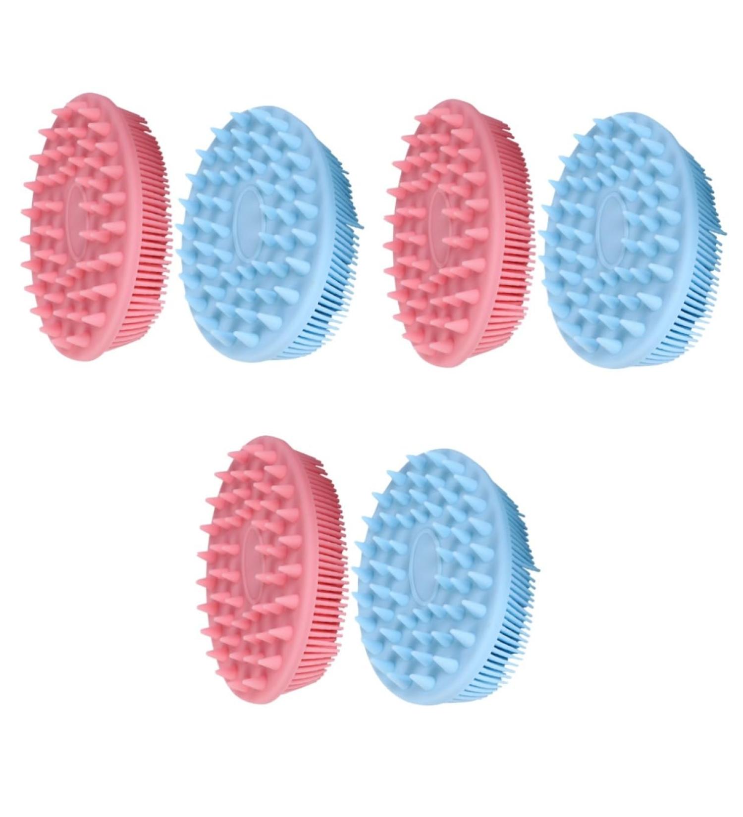 Beavorty 3 Sets Silicone Shampoo Brush Set - Ultimate Scalp Scrubber for Men | Head & Body Massage Device for Healthy Hair - Buy Online on GoSupps.com