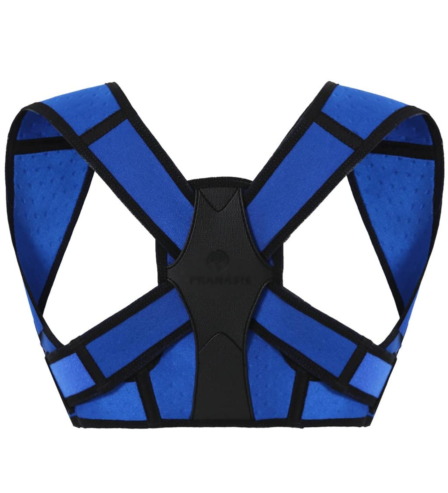 MDLIAN Women's Back Support Posture Brace Corset - L/XL Blue | Corrector for Improved Back Posture - Buy Online on GoSupps.com