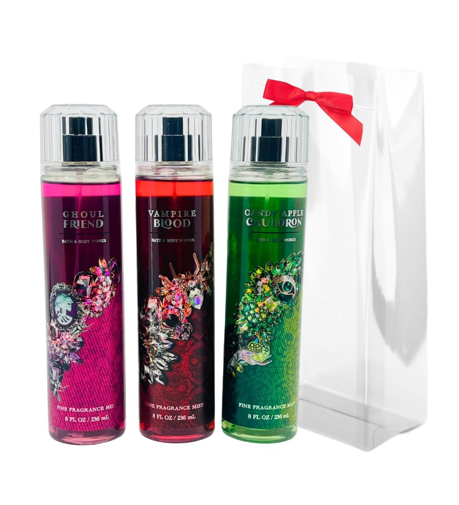 Bath & Body Works VAMPIRE BLOOD GHOUL FRIEND CANDY APPLE CAULDRON Fine Fragrance Mist 3-piece Halloween Collections 2024 with a Red Bow - Limited Edition - Buy Online on GoSupps.com