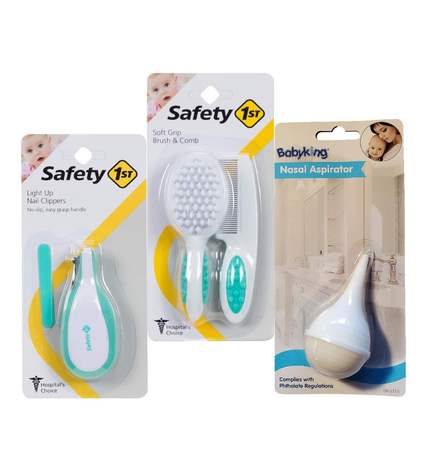 Baby Healthcare Kit - Light Up Nail Clippers, Brush, Comb, Nasal Aspirator - Buy Online on GoSupps.com