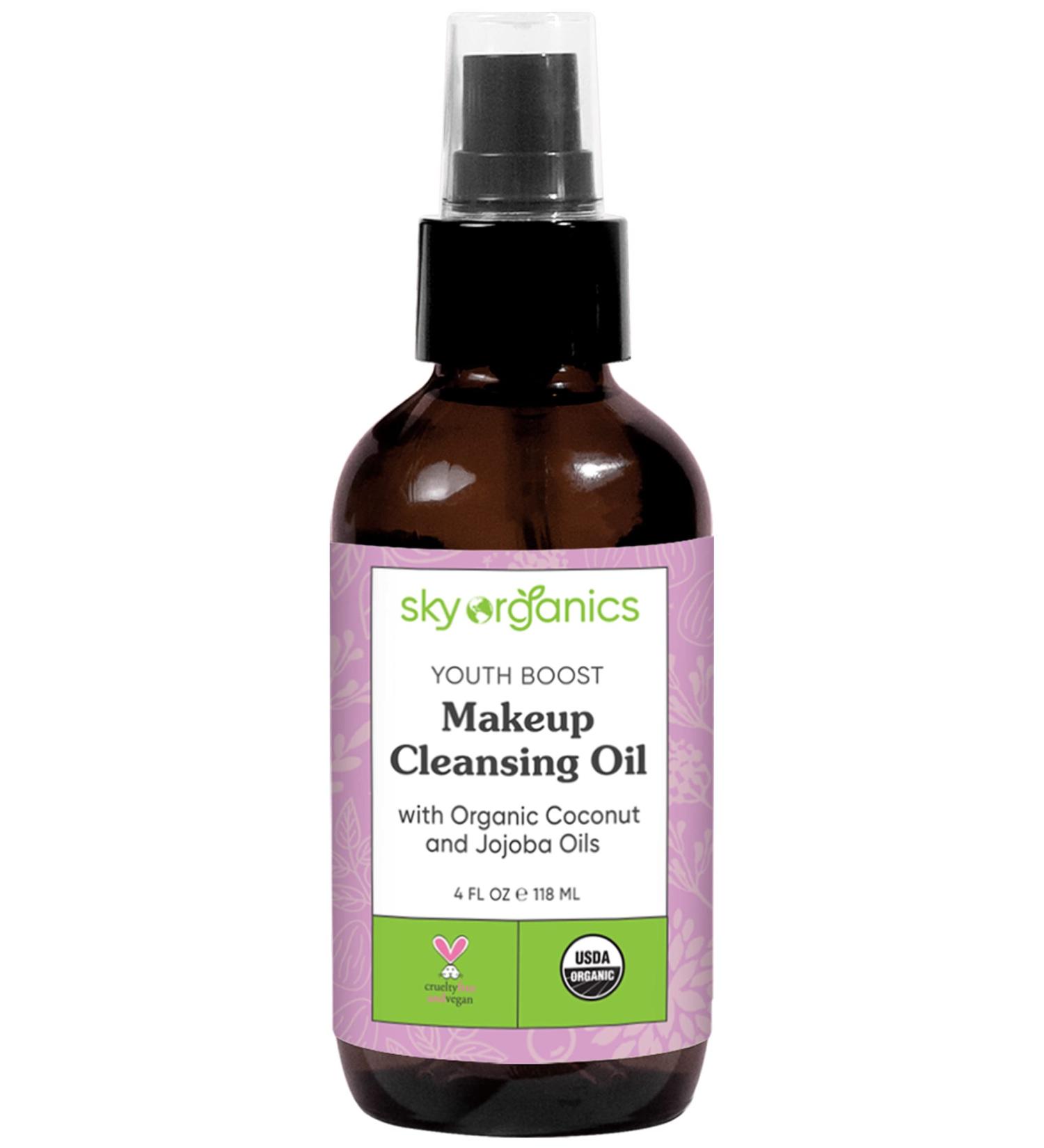 Sky Organics Youth Boost Cleansing Oil 4 fl oz â€“ Hydrating Makeup Remover - Buy Online on GoSupps.com