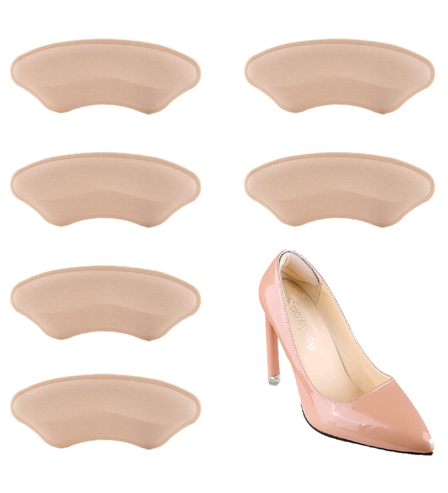 Shoe Heel Pads for Loose Fit and Slipping, Beige Inserts for Men and Women Shoes - Set of 3 - Buy Online on GoSupps.com