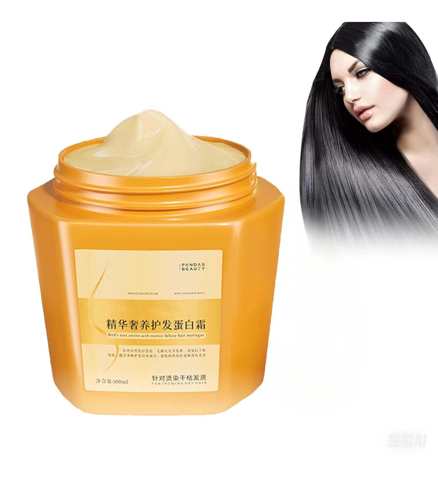 Amino Acid Essence Luxury Nourishing Hair Protein Cream Collagen Hair Mask Amino Acid Essence Hair Care Amino Acid Essence Hair Protein Cream Repairing Essence Hair Mask - Buy Online on GoSupps.com