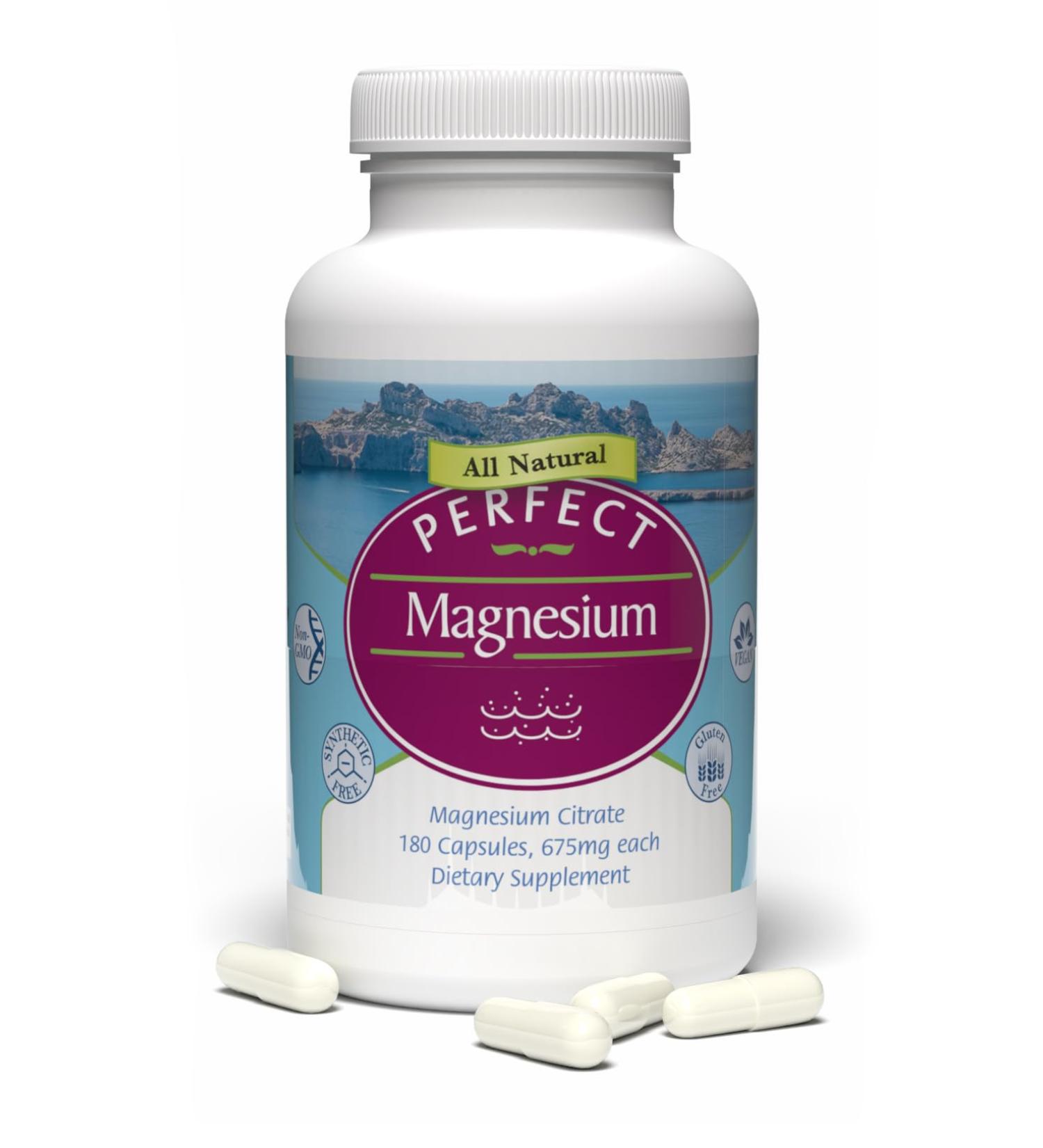 Perfect Magnesium Citrate - 180 Vegetable Capsules - Buy Online on GoSupps.com