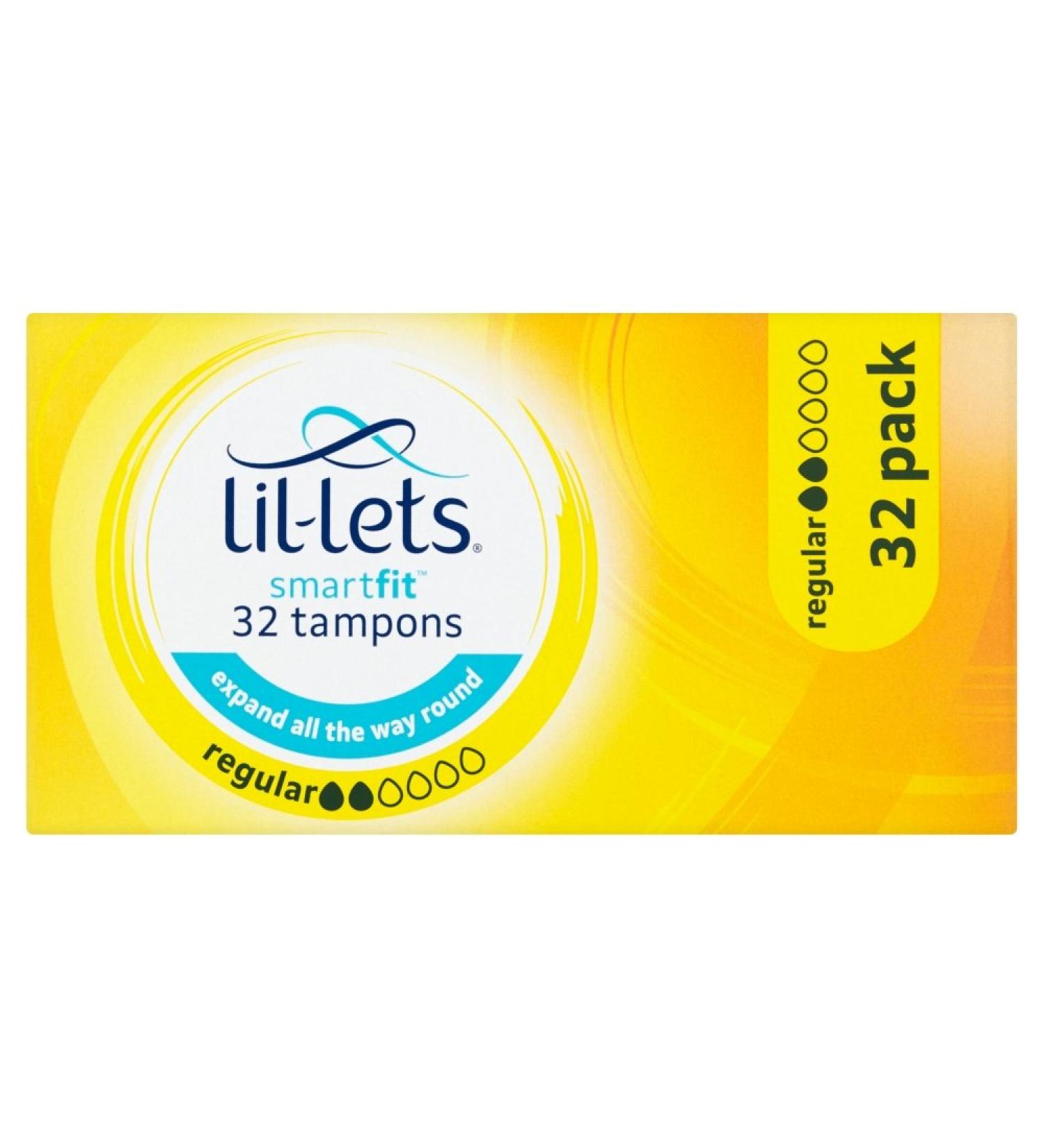 Lil-Lets SmartFit Regular Non-Applicator Tampons - pack of 32 32 Count (Pack of 1)