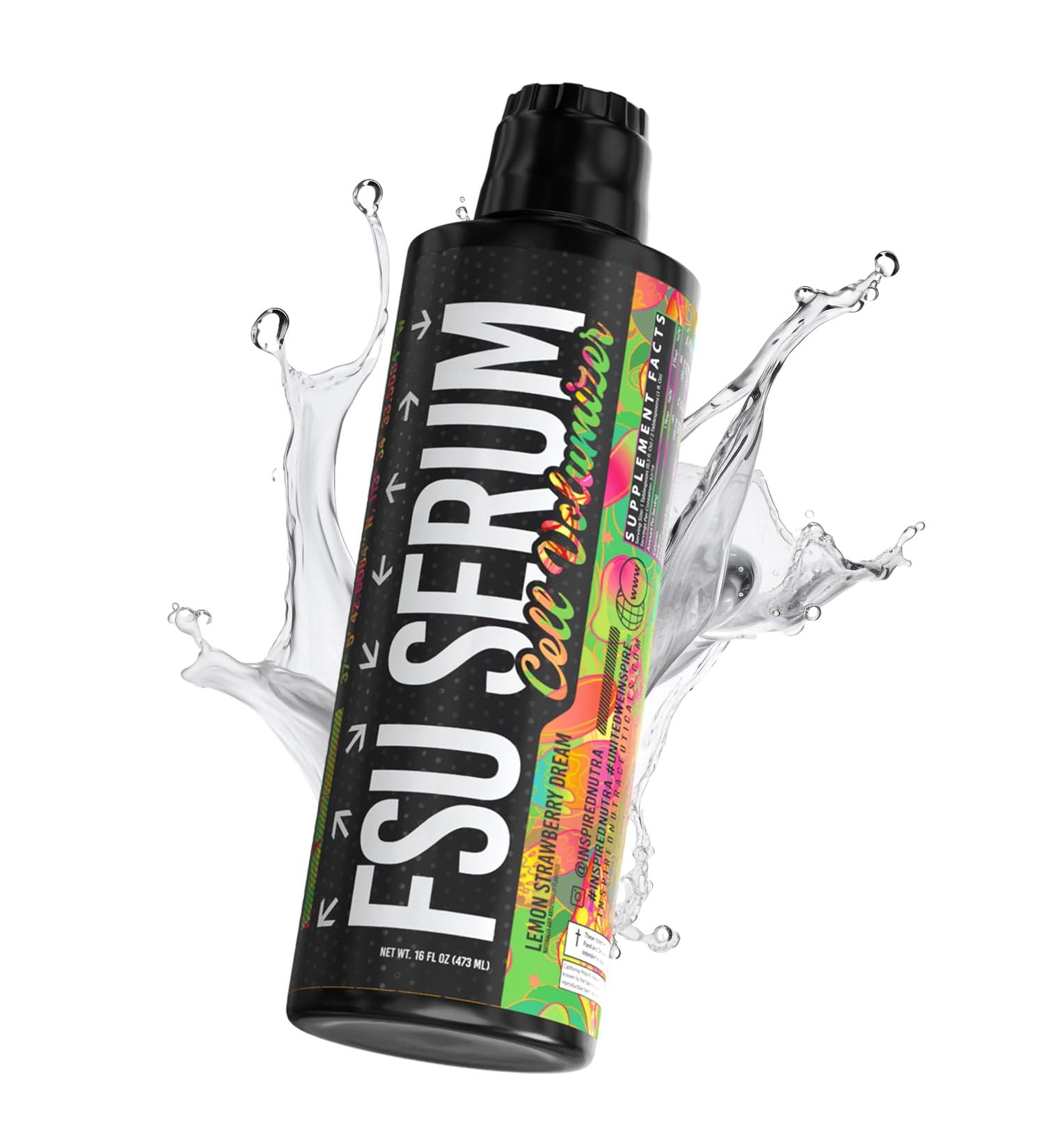 Inspired FSU Serum Liquid Glycerol Stim Free Pre Workout Pump Non Stim Preworkout Caffeine Free Stimulant Free 20g GlycoClear 2g Betaine Nitrate (Lemon Strawberry Dream) - Buy Online on GoSupps.com