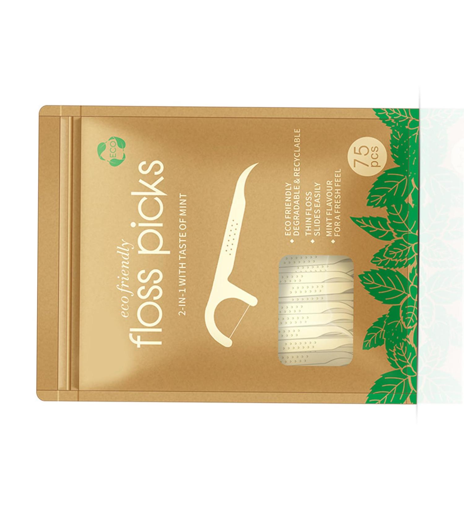 Buy 75 Soft Portable Toothpicks - Eco-Friendly Dental Care for Adults | Travel & Home Use - Buy Online on GoSupps.com