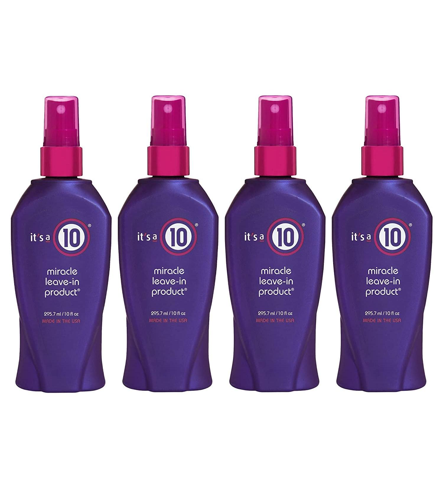 It's A 10 Haircare Miracle Leave-In Conditioner Spray - 10 oz. - 4ct 40 Fl Oz (Pack of 1)
