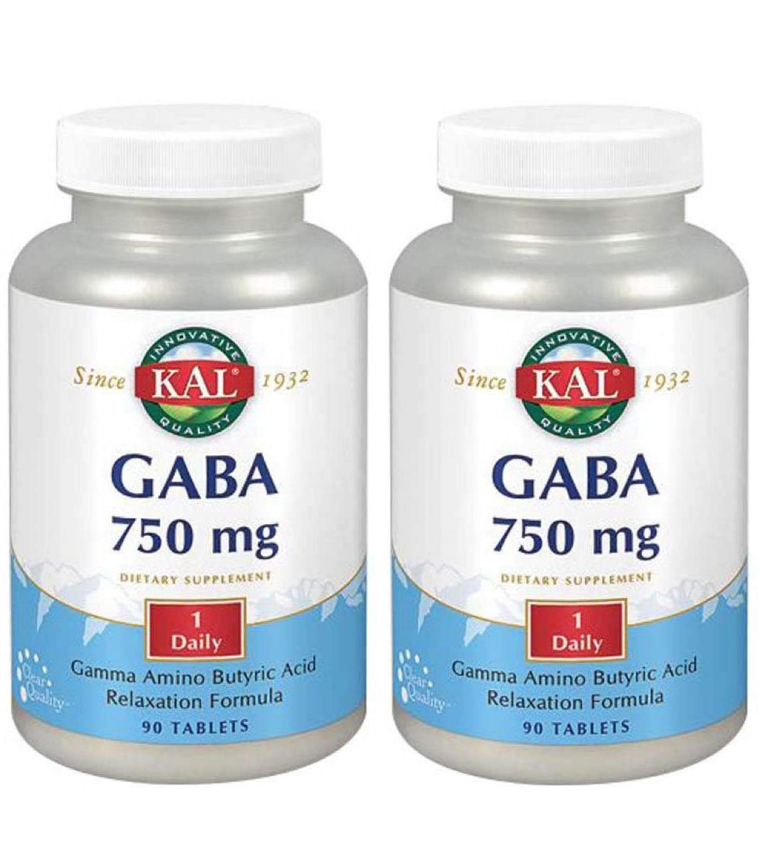 Actibios KAL Gaba 750 mg 90 tablets Pack 2 and - Buy Online on GoSupps.com