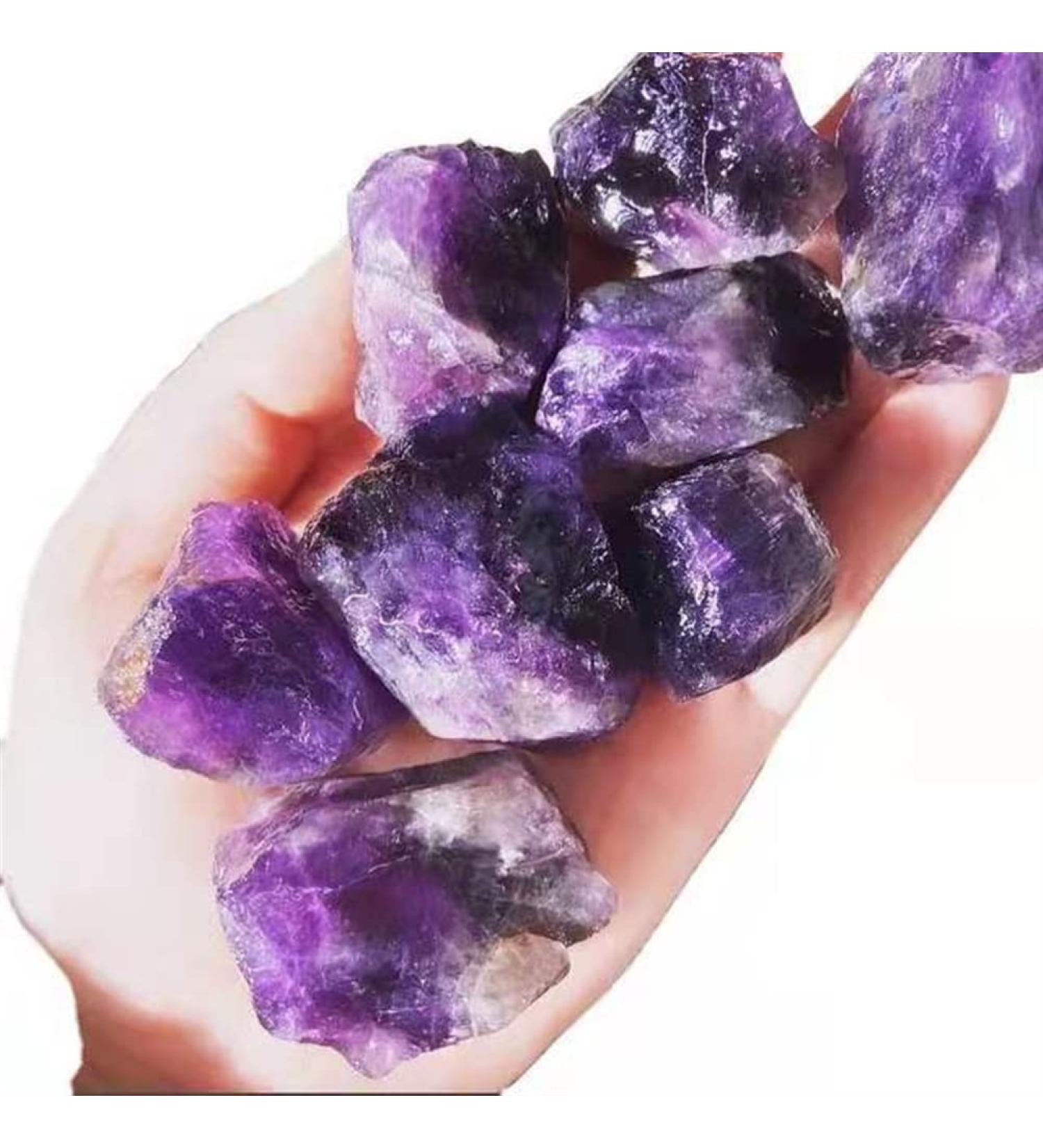Natural Crystal Rough Natural Crystal 200g Brazil Raw Amethyst Chunk Rough Stones - Buy Online on GoSupps.com
