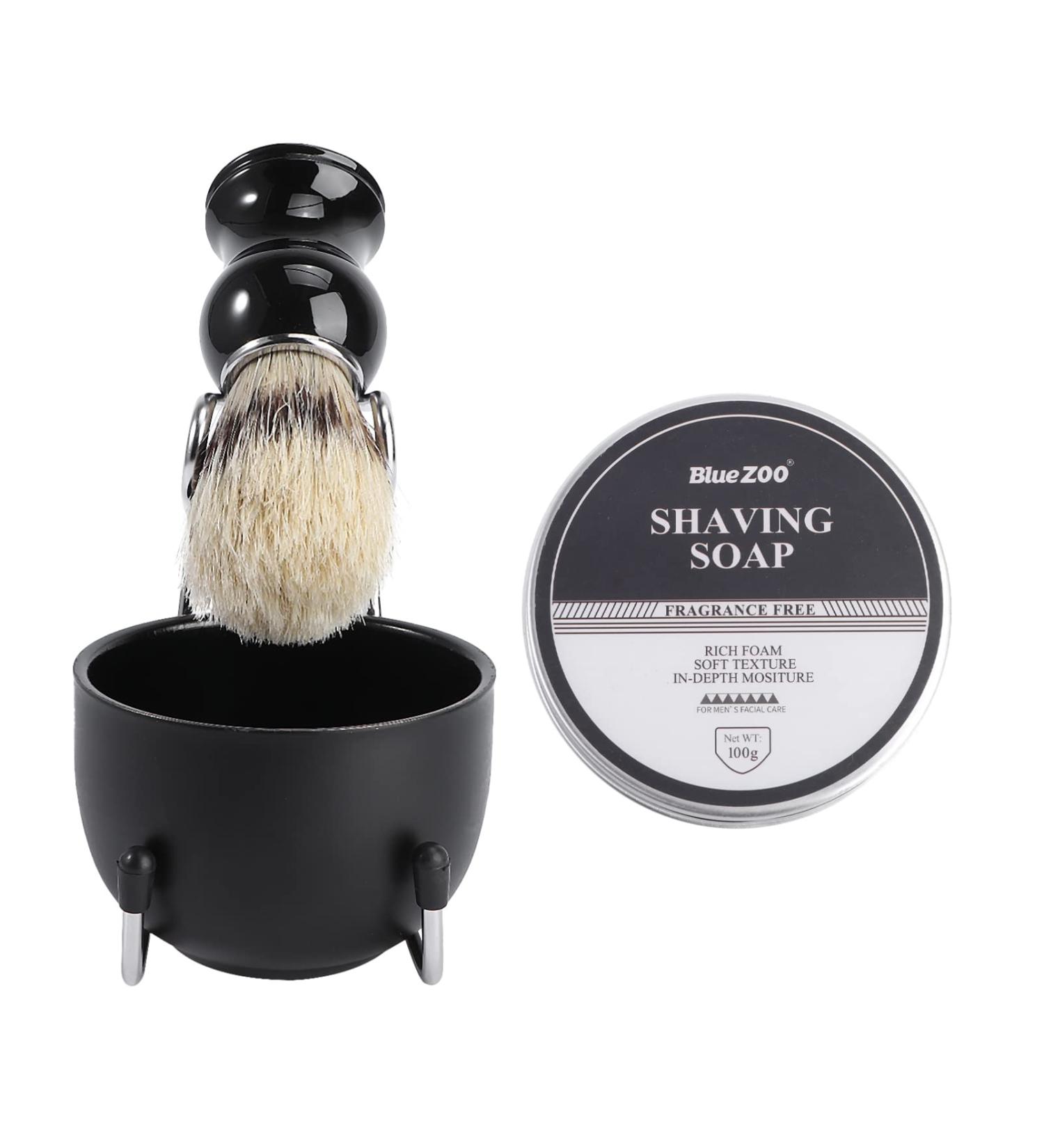 Fomiyes Men's Facial Care Razor Set | Badger Shaving Brushes Bowl & Holder | Perfect for Beard Shaving - Buy Online on GoSupps.com