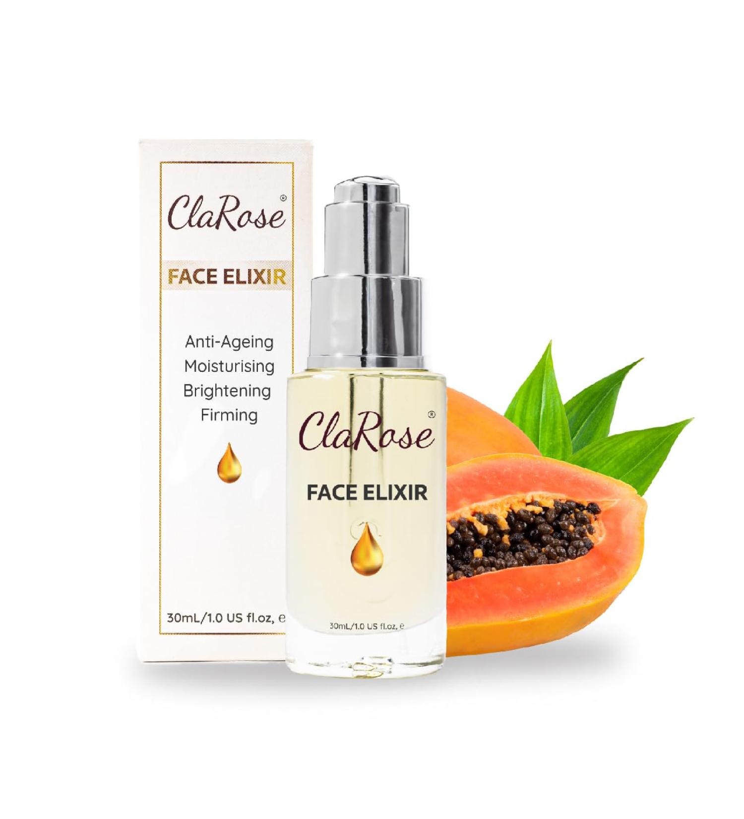 100% Natural Face Elixir - Anti-Ageing Moisturising Brightening & Firming Luxury Oil - Vegan - 1 FL Oz - Shop Internationally - Buy Online on GoSupps.com