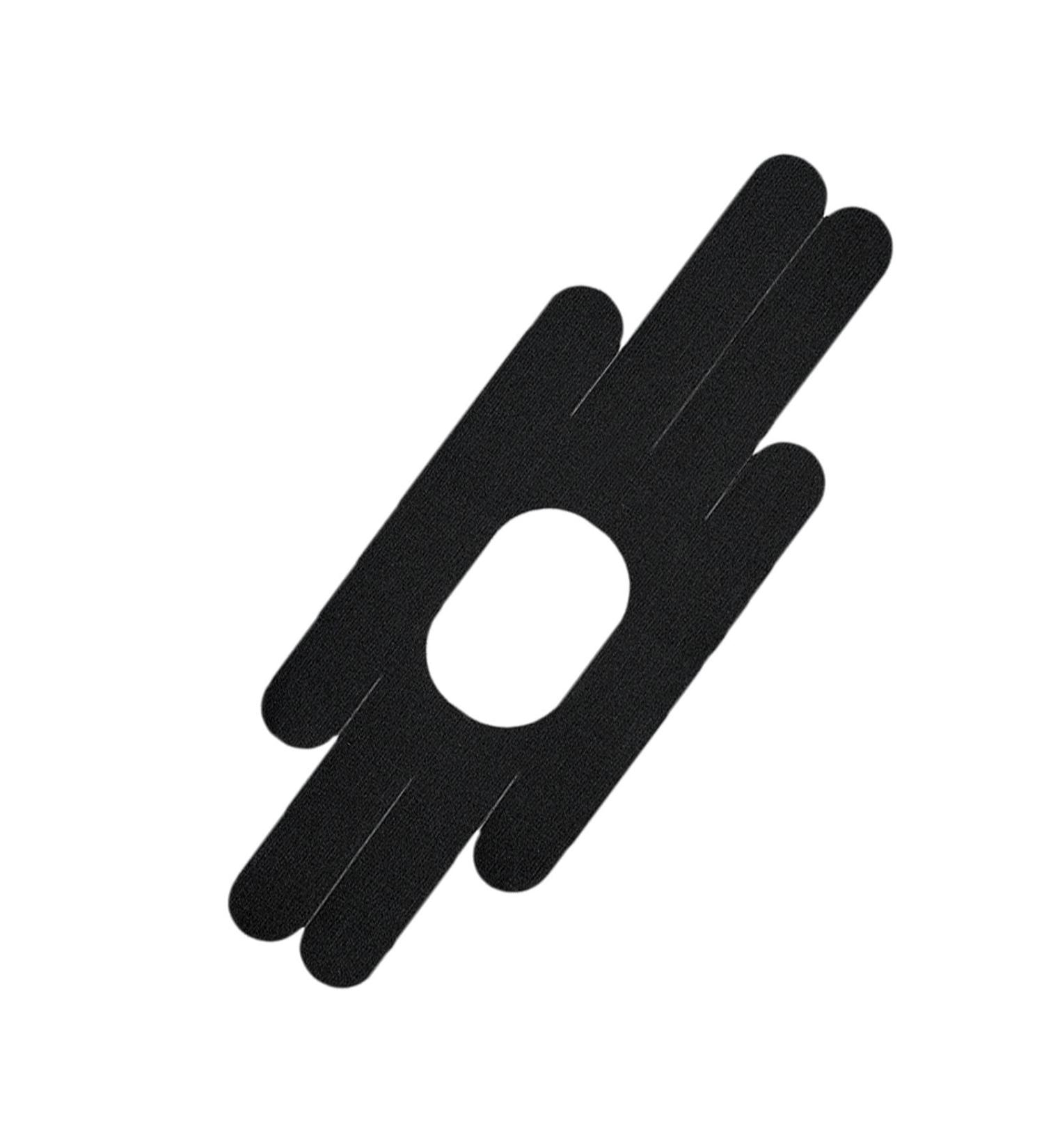 Fovolat Athletic Tape Pre Cut Athletic Sports Tape for Knee - Elastic Therapeutic Sports Tape for Knee Discomfort Relief Waterproof Provides Muscle & Joint Support Black - Buy Online on GoSupps.com