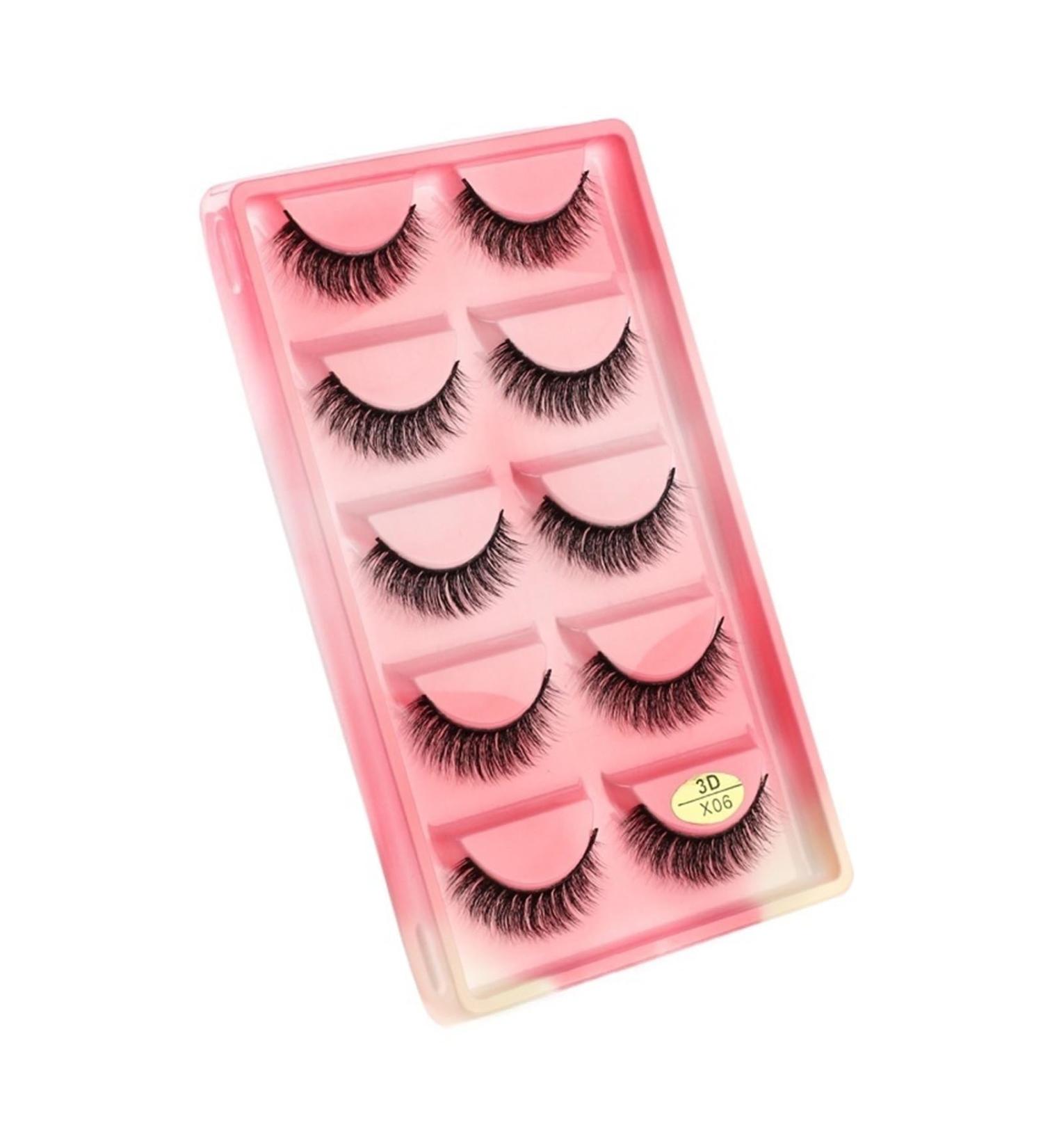UAMOU Mink Eyelashes 10/50/100 Boxes Wispy 3D Mink Lashes Makeup Natural Long Volume False Eyelashes Bulk Faux Cils Custom Cheerfully (Color : 5 Pairs X06CS Size : 10 Boxes) - Buy Online on GoSupps.com