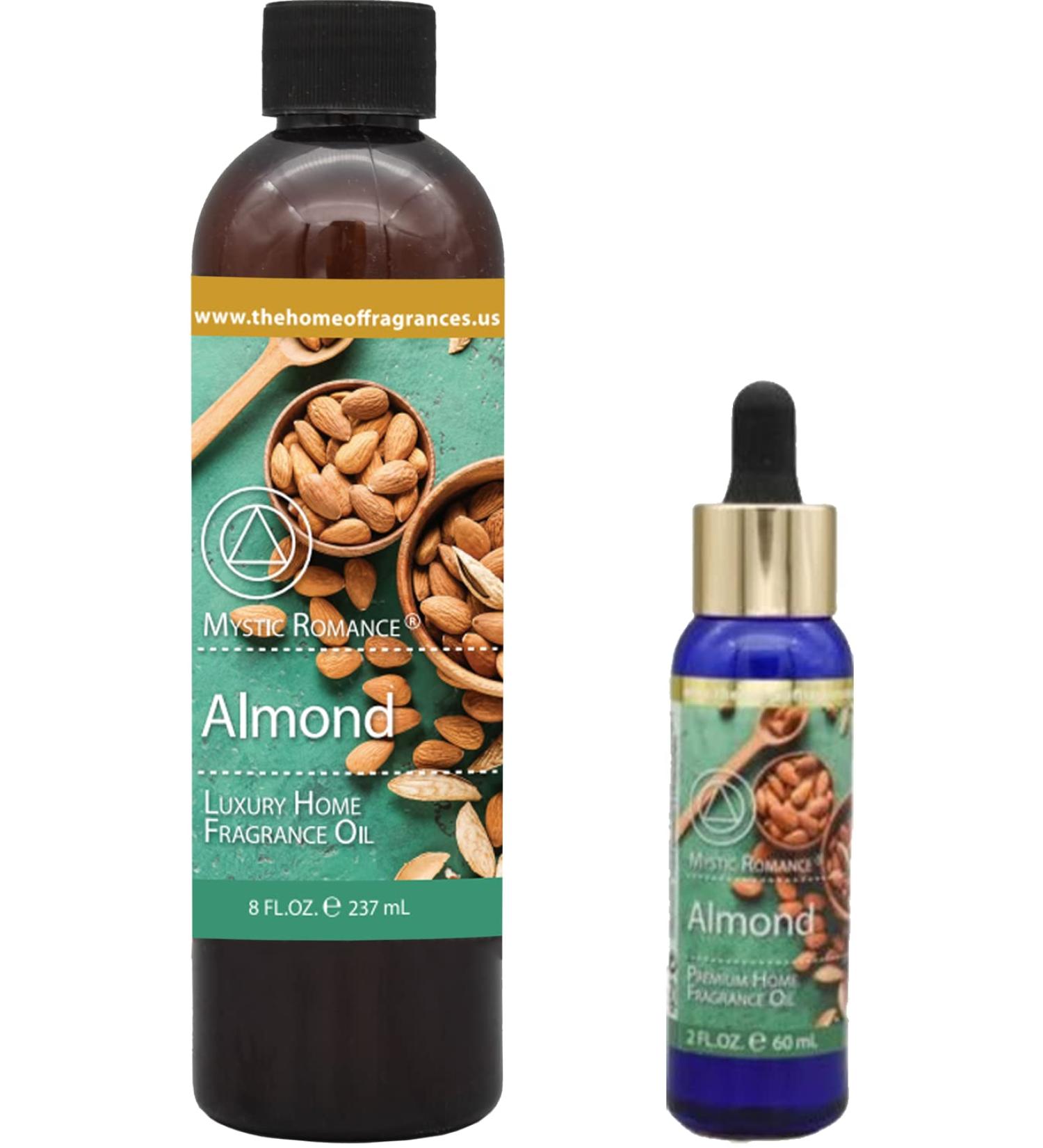 The Home of Fragrances - Set of 2 Bottles of Fragrance Oils - 2oz & 8oz (Almond)