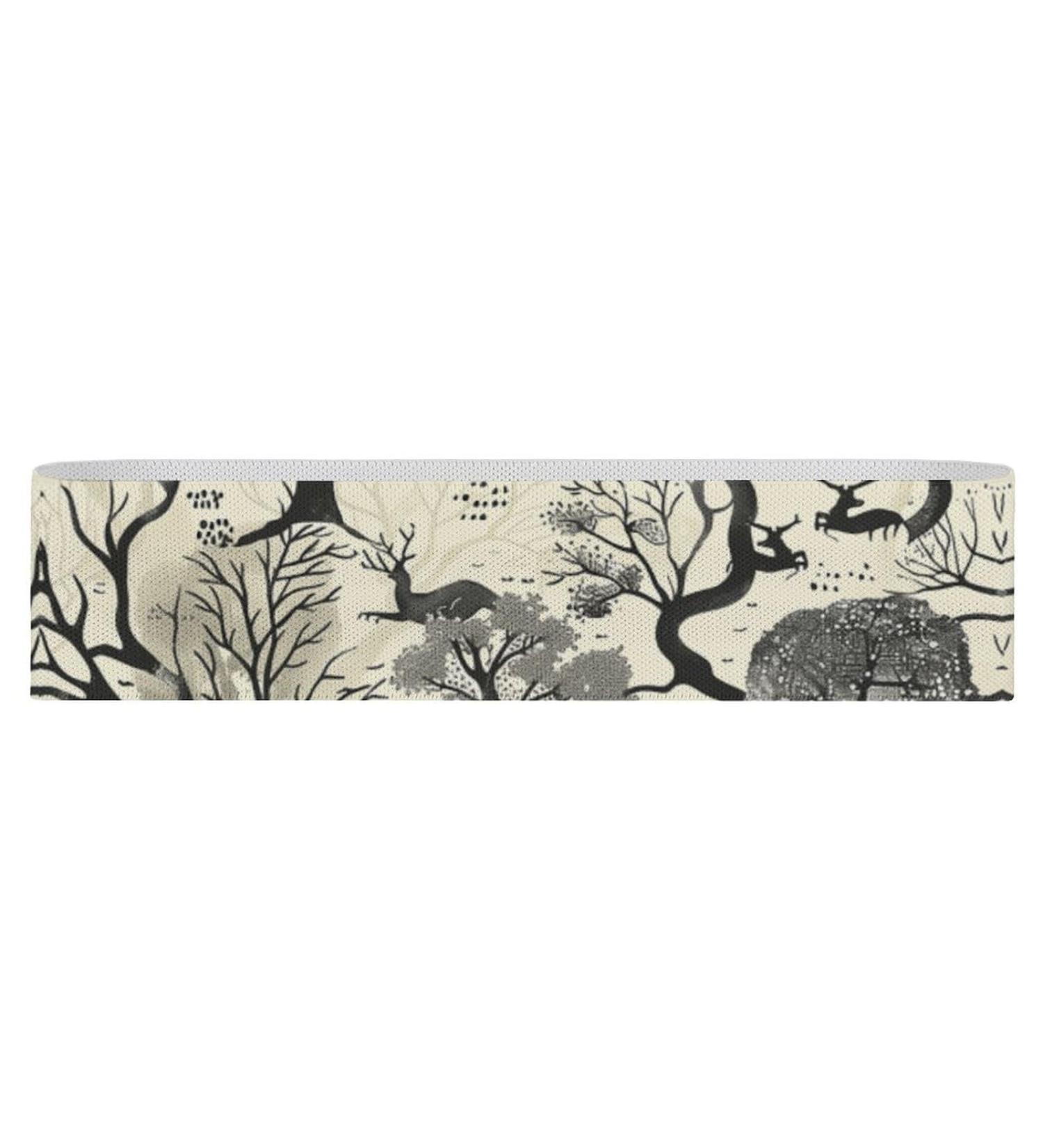 Buy Resistance Bands - White & Beige Printed Elastic Fitness Bands for Effective Workouts - Buy Online on GoSupps.com