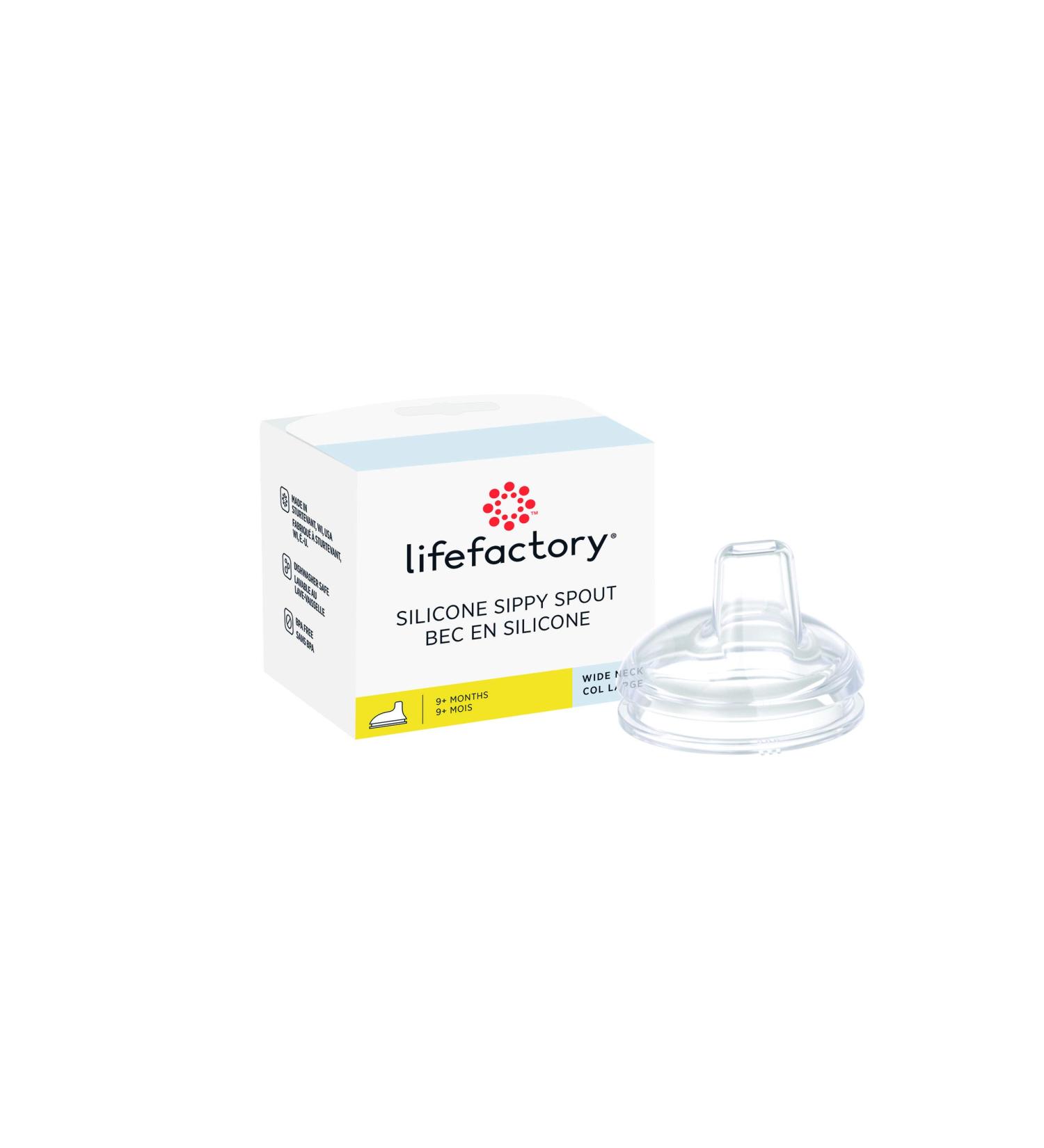 Lifefactory Wide Neck Soft Sippy Spout (9+ Months) 1-Pack Clear | LG8556 - Buy Online on GoSupps.com
