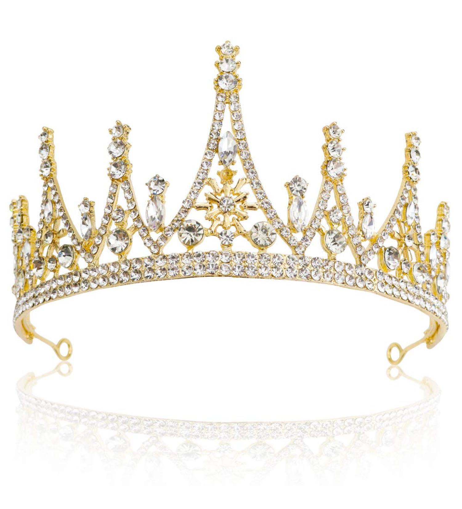 NODG Gold Tiara for Women - Rhinestone Party Headband for Halloween, Cosplay, Prom & Christmas - Buy Online on GoSupps.com