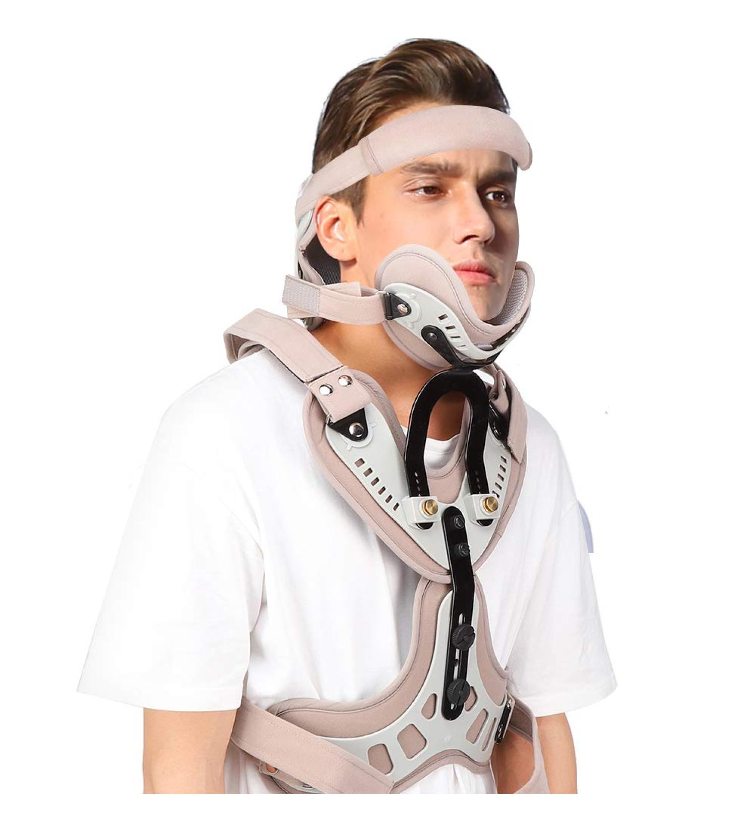 Head-Neck-Breast Orthosis | Cervical Thorax Orthesis - Post-Operative Support | One Size Gray - International Shipping - Buy Online on GoSupps.com