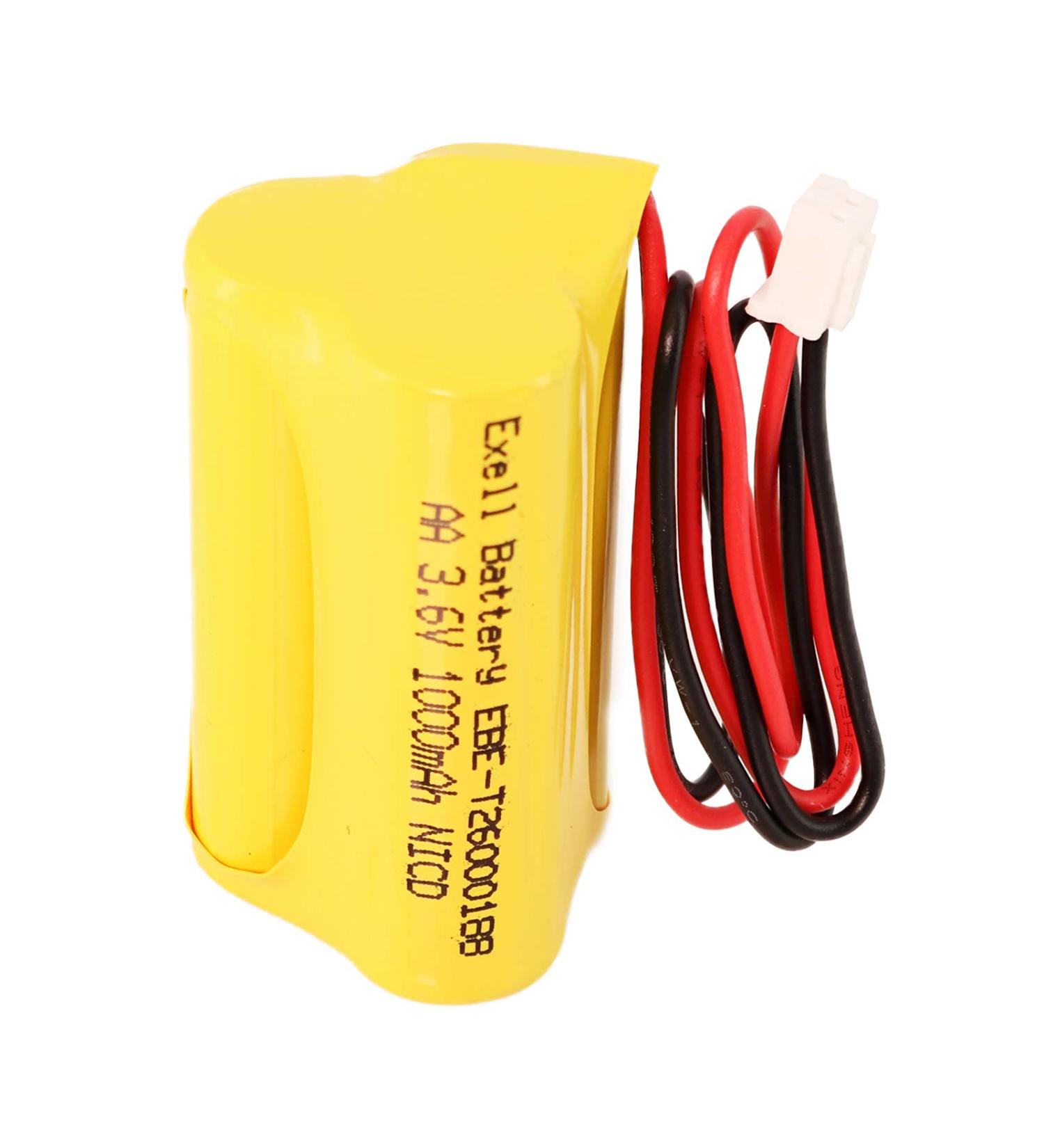 Buy Exell 3.6V 1000mAh NiCD Emergency Light Battery - Replaces LEDR-1 Max Power B2-0031 & More - International Shipping Available - Buy Online on GoSupps.com
