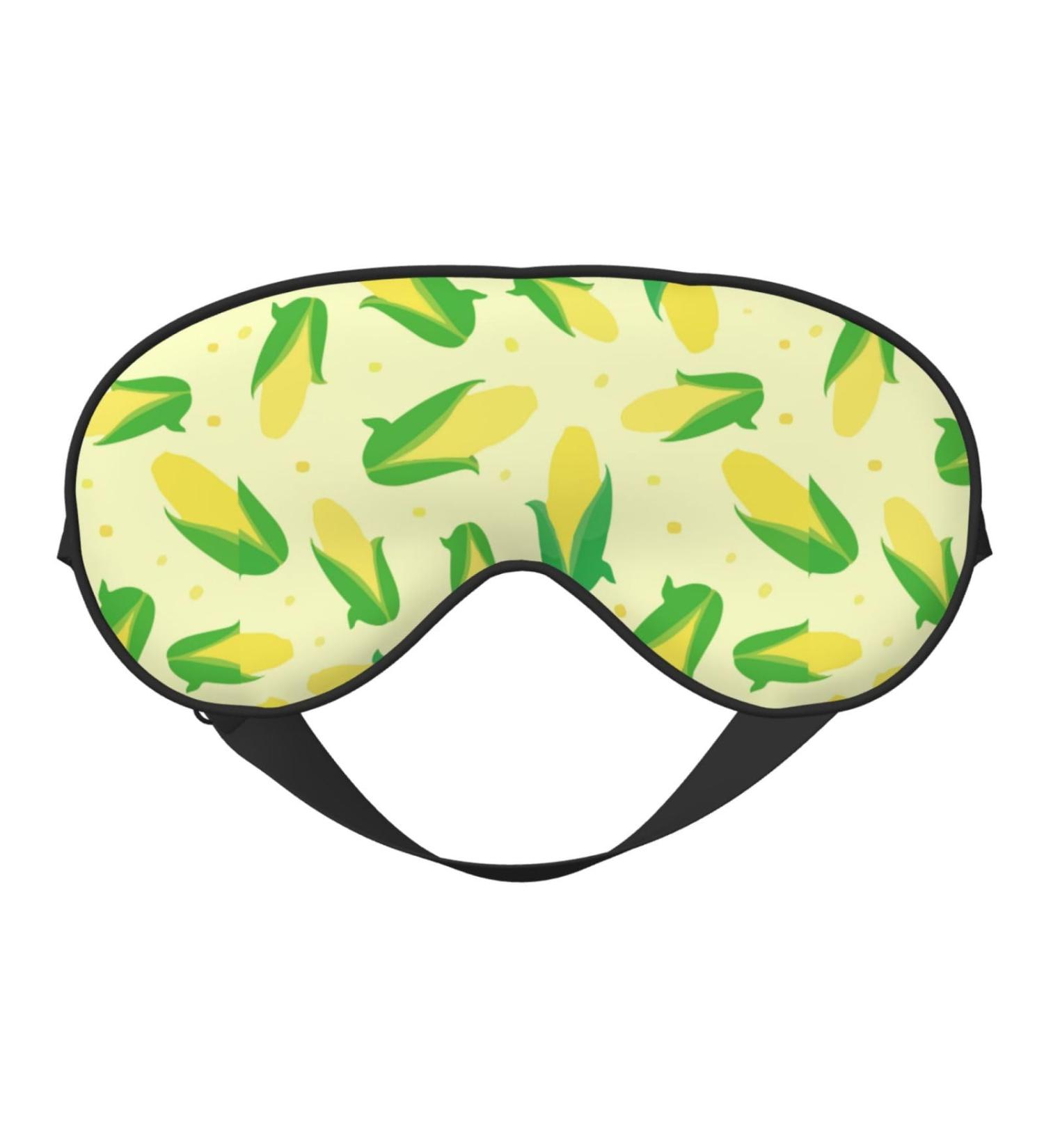 Double-Sided Green Delicious Corn Eye Mask | Unisex Sleep Shade for Ultimate Comfort - Buy Online on GoSupps.com