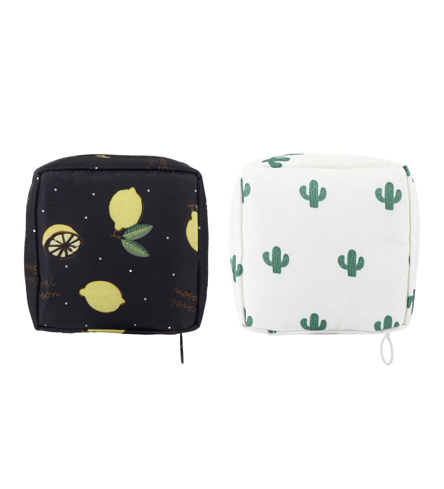 2 Pack Washable Hygiene Napkin Bags - Stylish Organizer for Travel Office & Home Storage - Buy Online on GoSupps.com