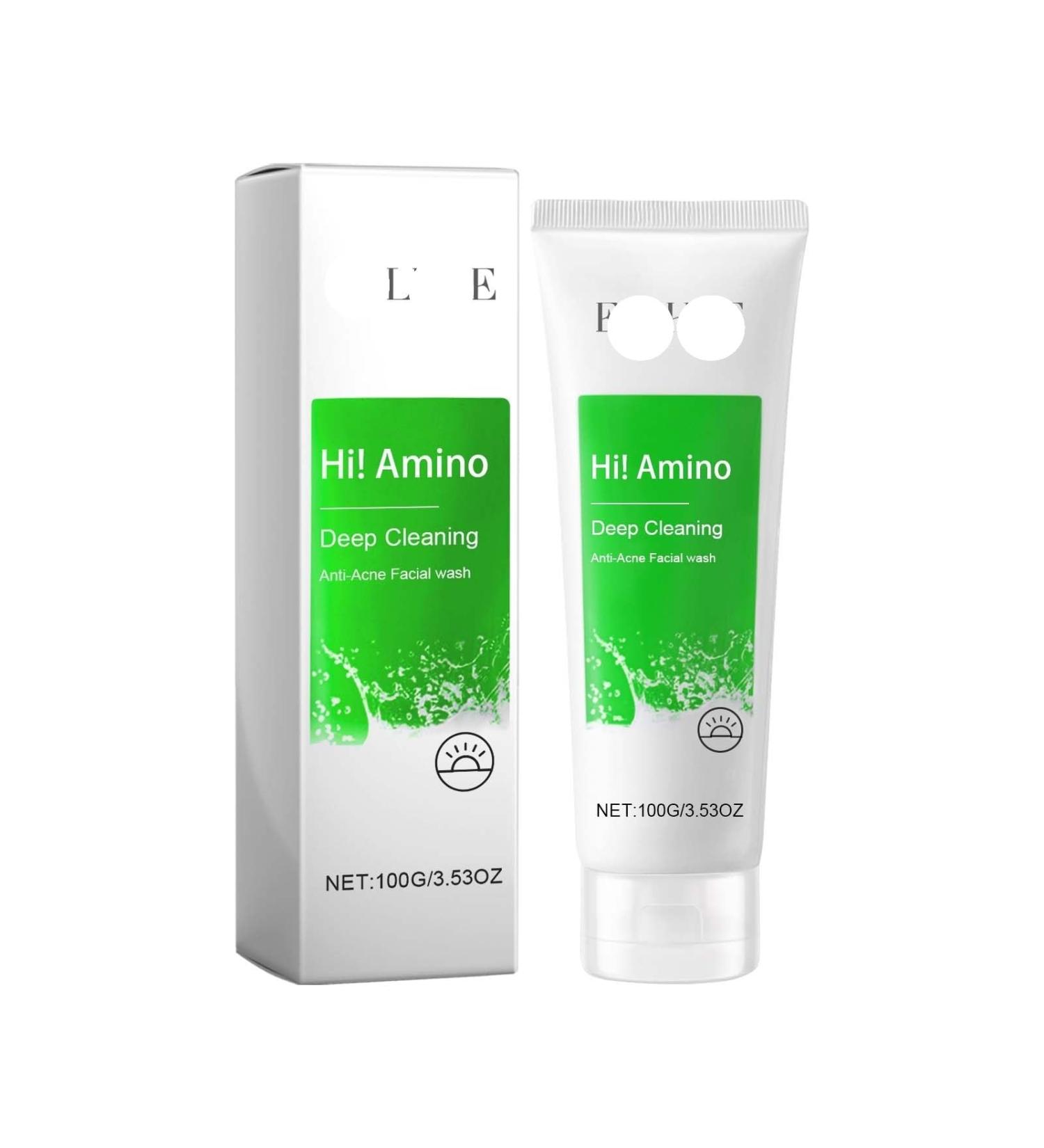 Acne-Fighting Facial Cleanser - Deep Cleanse Remove Oil Dirt Blackheads & Pimples Shrink Pores Refreshing & Comforting(2PCS) 1 Count (Pack of 1) - Buy Online on GoSupps.com