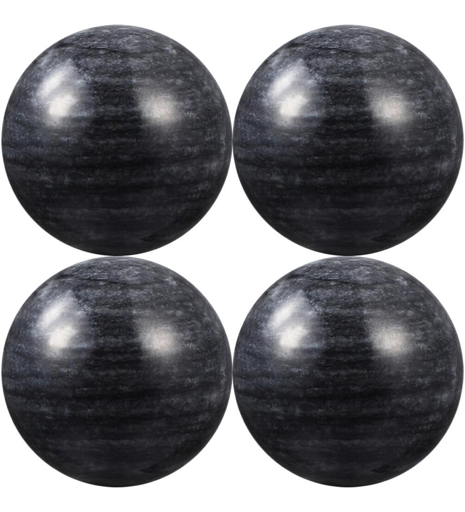 Beaupretty Marble Stone Baoding Balls - 4pcs Hand Massage & Jade Rolling Balls for Relaxation & Therapy - Buy Online on GoSupps.com