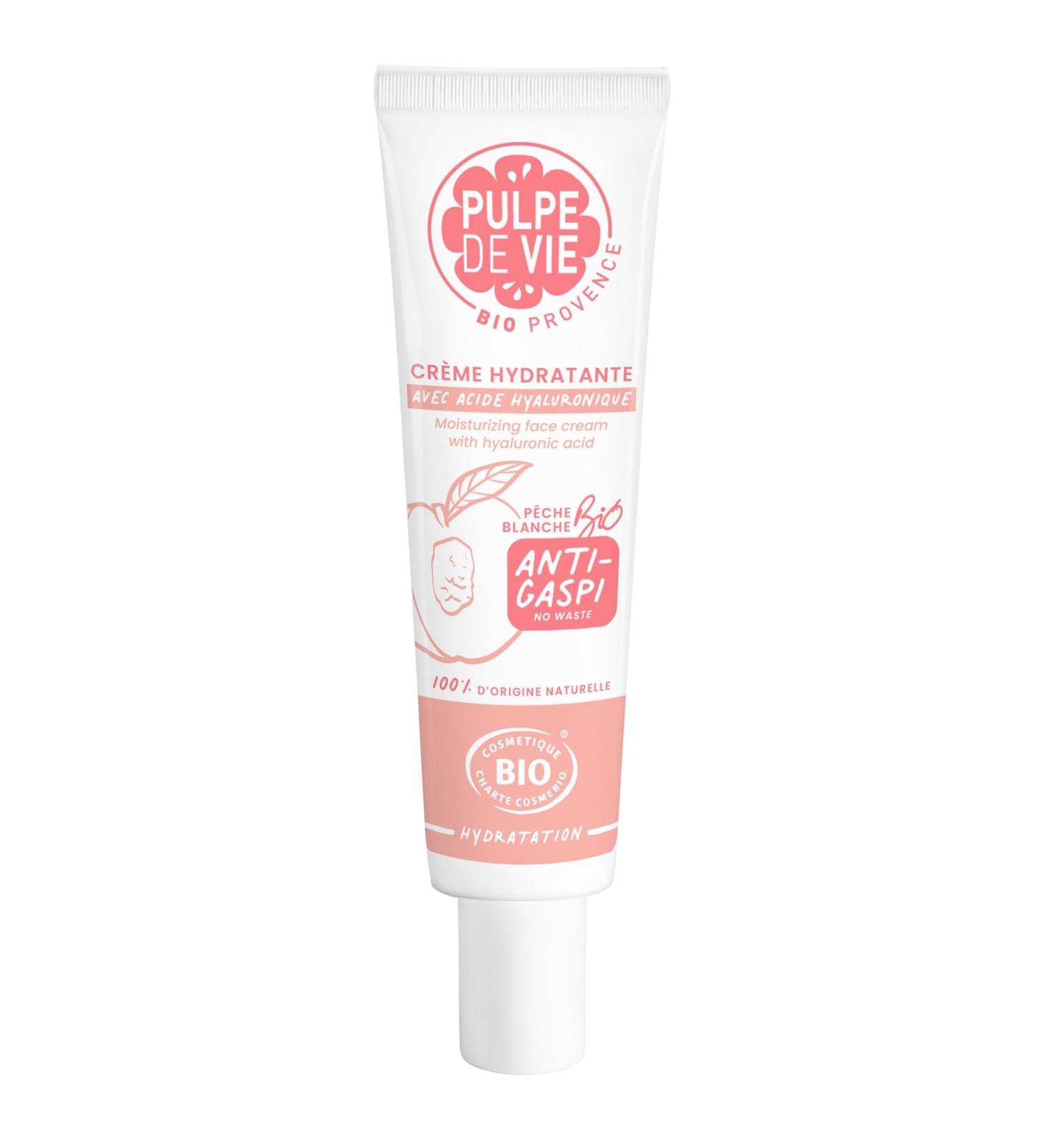 Pulpe de Vie - THE Cream Moisturizing Face Cream 40ml - Anti-waste! Peach - Soft and Hydrated Skin - Plant Ingredients - Hyaluronic Acid - Buy Online on GoSupps.com