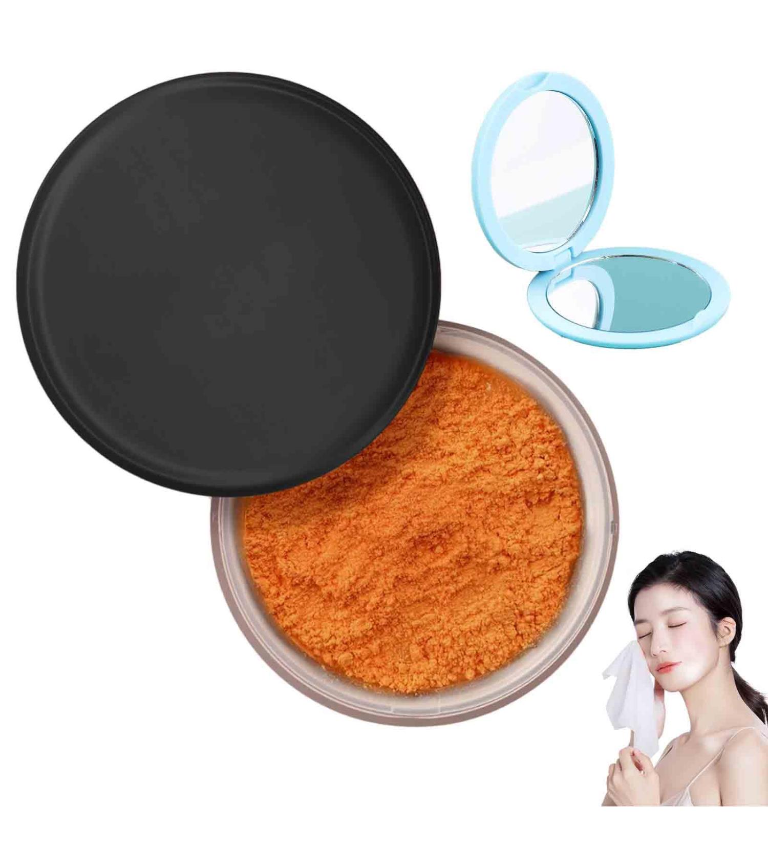 Allaura Beauty Blurring Powder Allaura Beauty Pink Setting Powder Blurring Setting Powder by Allaura Blurring Setting Powder for All Skin Tones (Rich Peach) - Buy Online on GoSupps.com