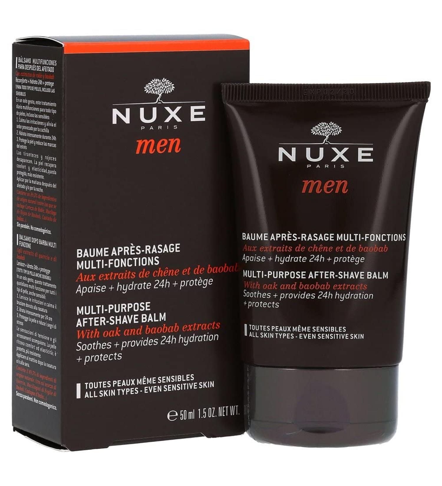 Nuxe Men After-Shave Balm 1.7 Oz - Moisturizing & Soothing Formula - Buy Online on GoSupps.com