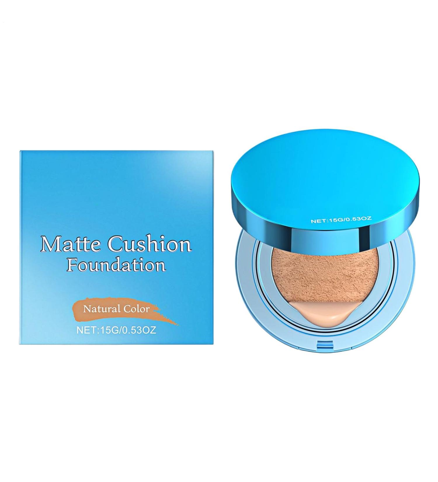 Cushion Makeup | Concealer Cushion with Matte Finish and High Coverage | Long-Lasting Concealer Cream for Parties Beach Outdoors School and Business Travel - Buy Online on GoSupps.com