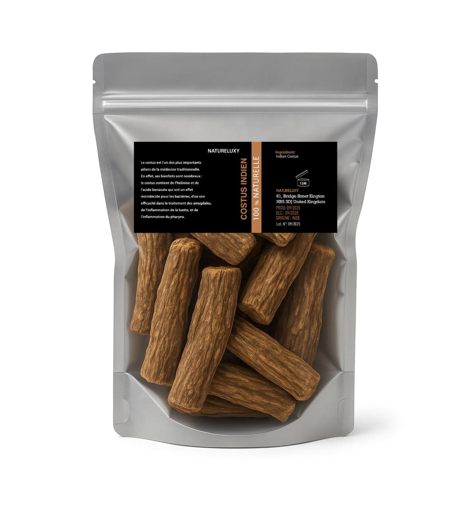 Raw Indian Costus 400g - Authentic Natural Root | 100% Pure & Superior Quality Product | Traditional & Cosmetic Use - Natureluxy - Buy Online on GoSupps.com