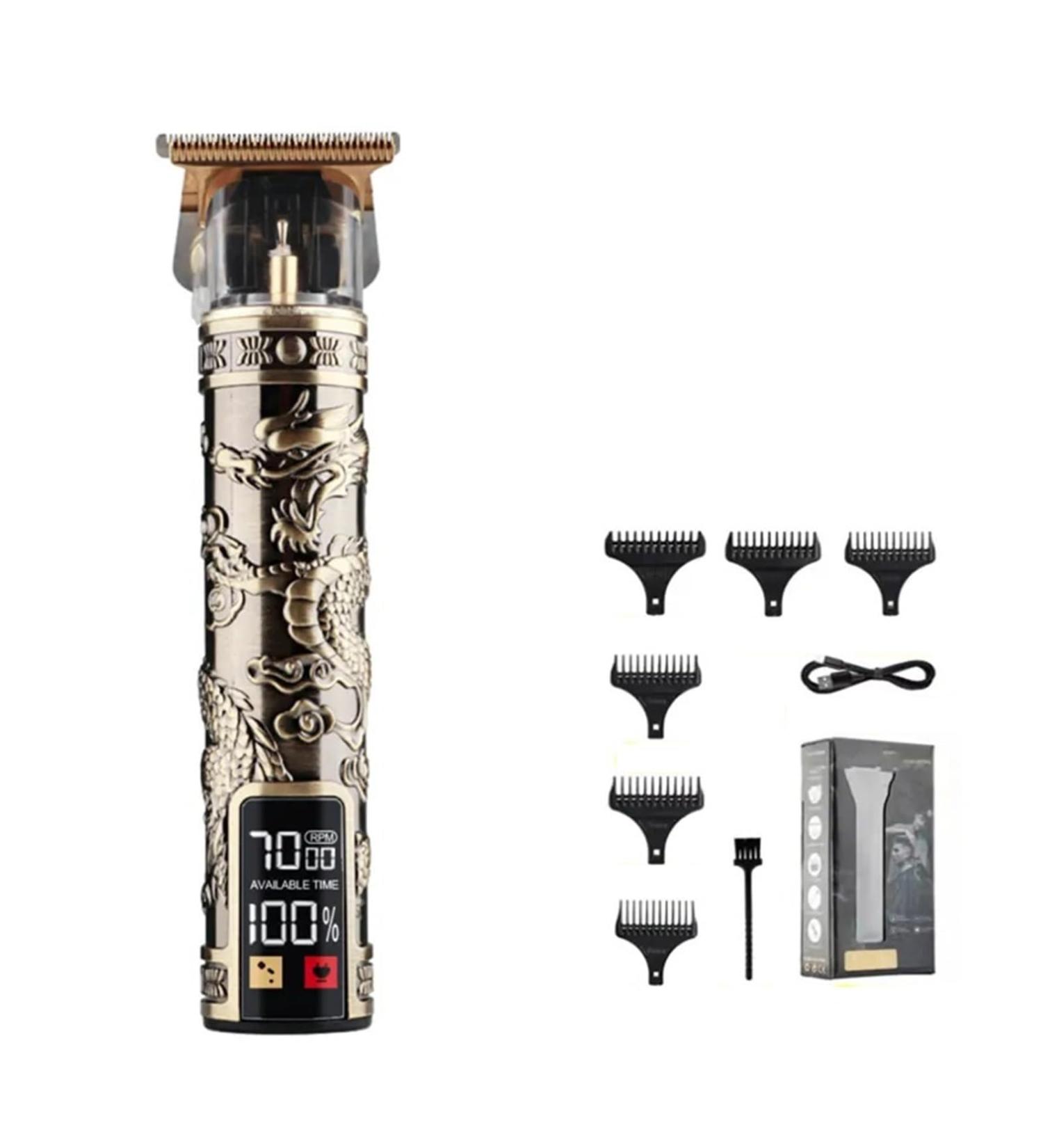Razors LCD Digital Display Electric Hair Clipper - Bronze Pan Dragon | Professional & Household Use - Perfect for Hair Salons & Home Grooming - Buy Online on GoSupps.com