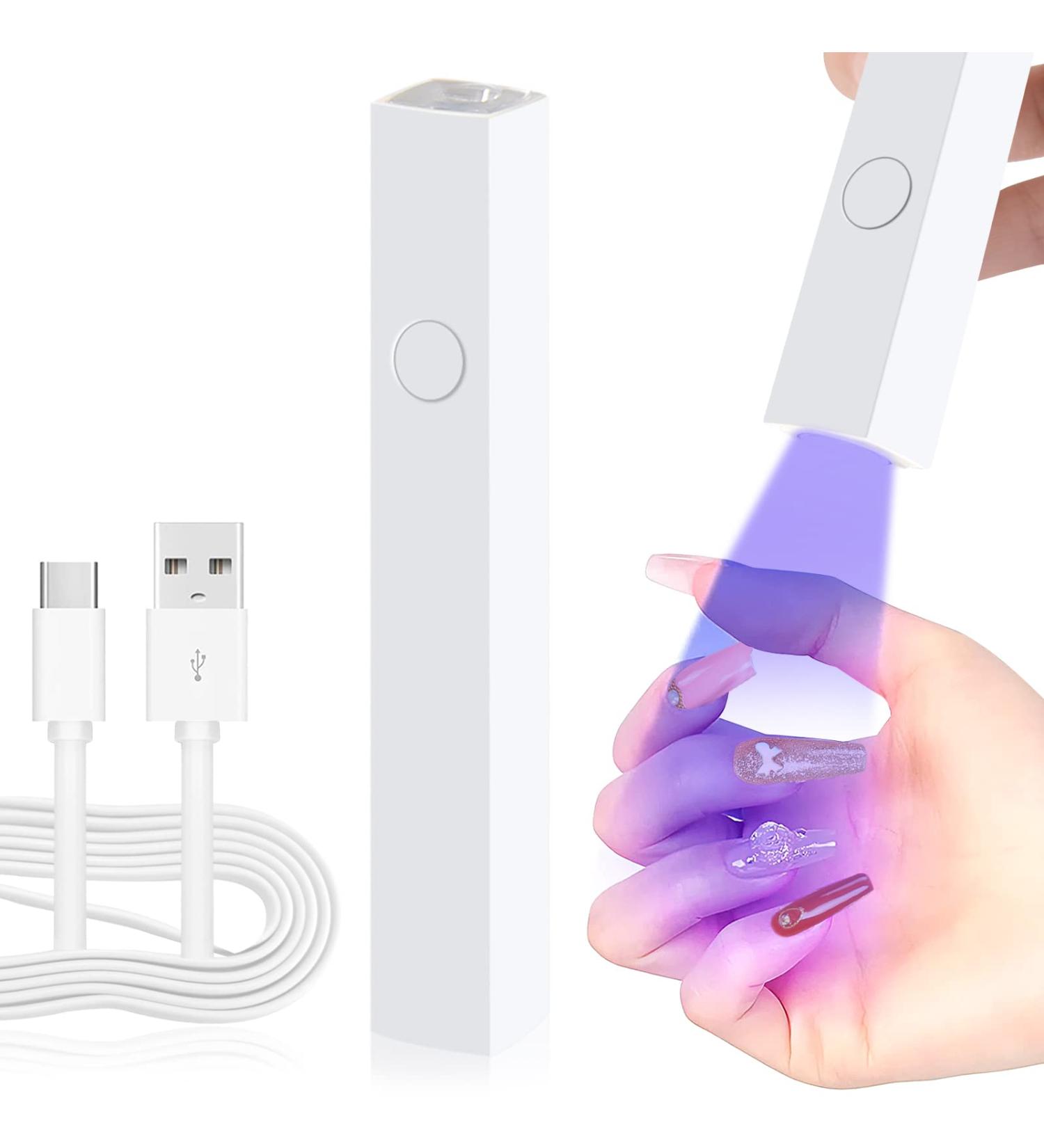 Diesisa Mini UV LED Nail Lamp - Handheld USB Nail Dryer for Gel Nails | Portable Fast Curing DIY Nail Salon at Home - Buy Online on GoSupps.com