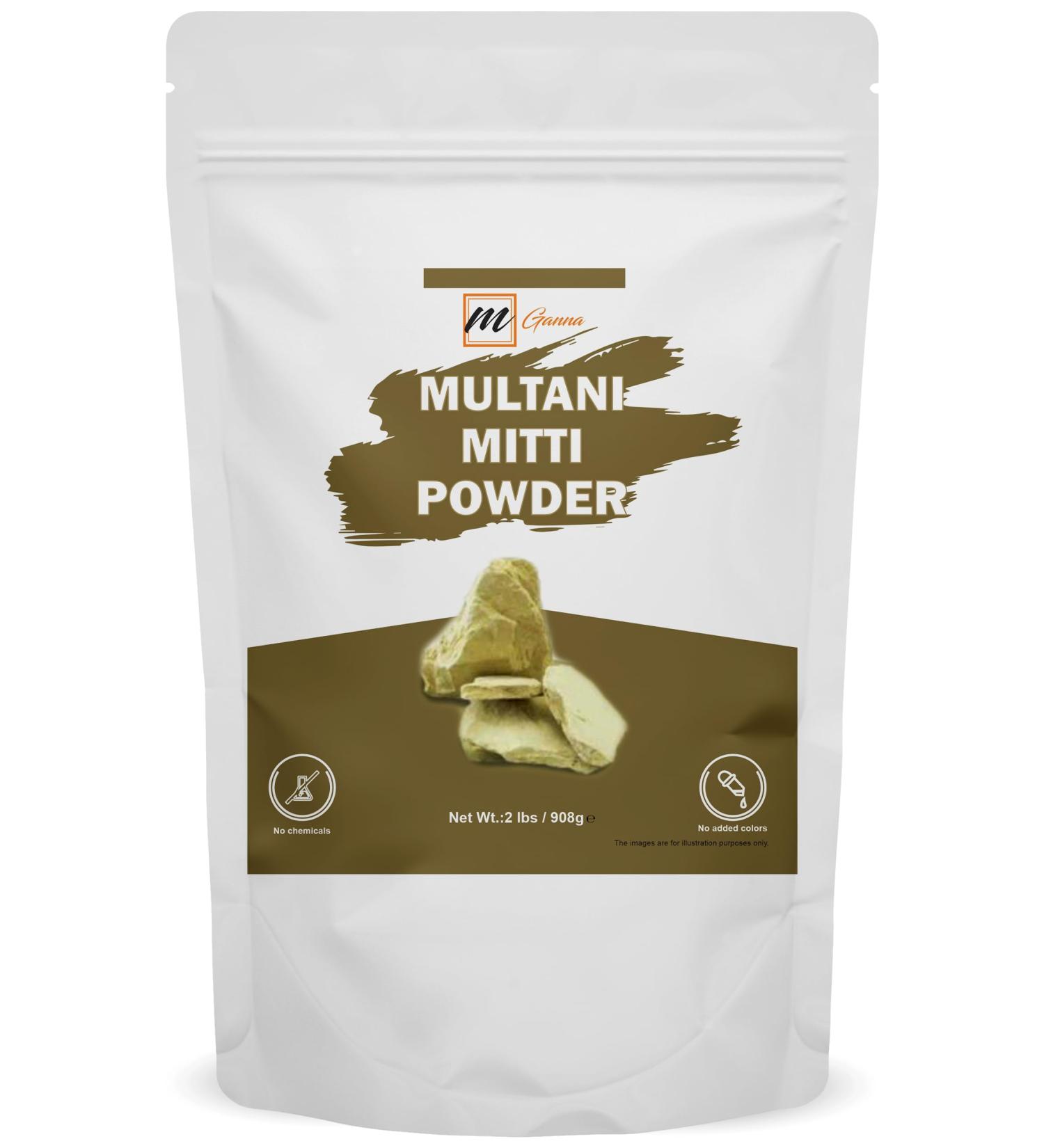 100% pure naturelle 0 9 kg boue purifi e Multani Mitti | Poudre d'argile Fullers Earth de qualit cosm tique | Masque facial naturel 2 livres / 908 GMS - Buy Online on GoSupps.com