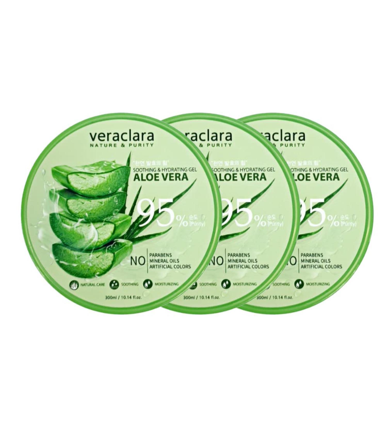 Buy Veraclara New Soothing Moisture Aloe Vera Gel 95% - Korean Cosmetics for Hydrated Skin | International Shipping Available - Buy Online on GoSupps.com