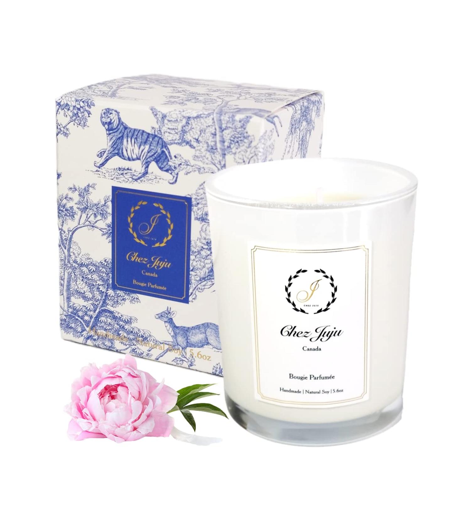 Natural Soy Wax Candle | Peony & Blush Suede | Luxurious Handcrafted Aromatherapy | Eco-Friendly Vegan | Clean Burning Essential Oils - Buy Online on GoSupps.com